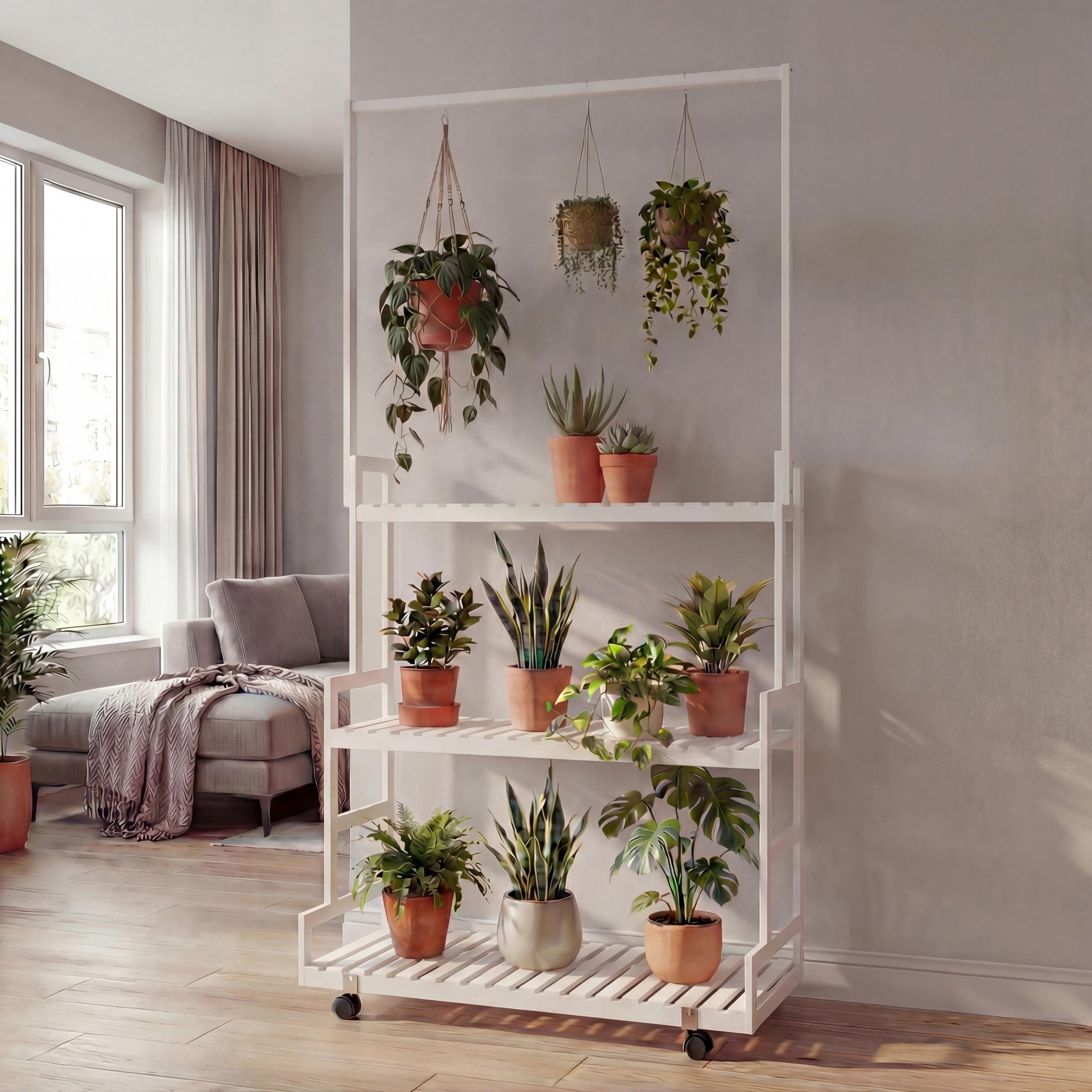 MCW Pflanzentreppe MCW-Q33-S, Hohe Stabilität und langlebige Verarbeitung, Für den Indoor-Bereich