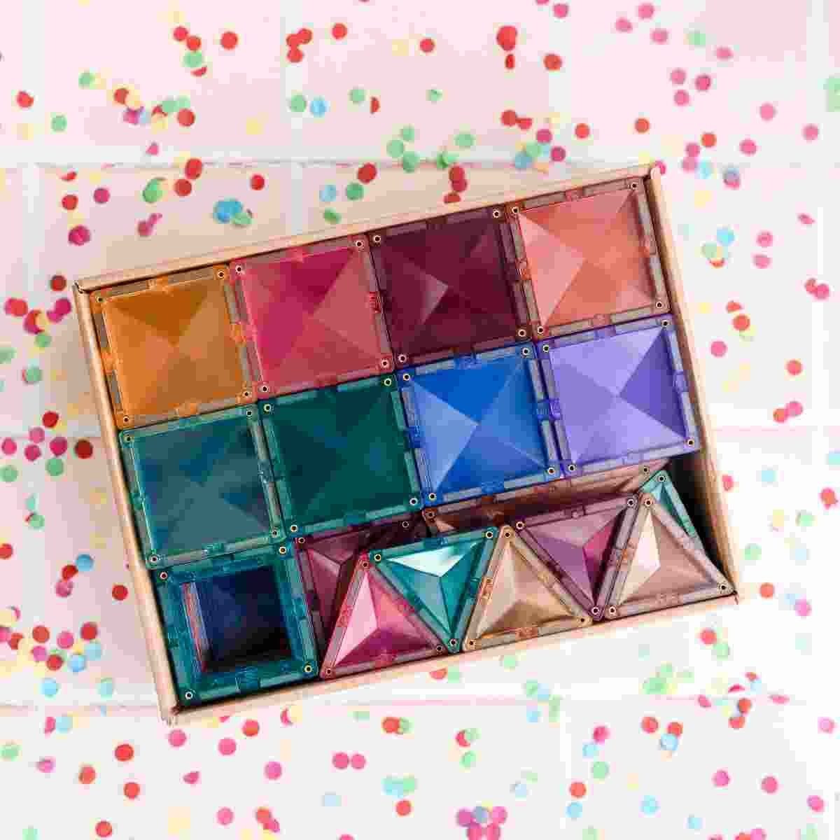 Connetix CONNETIX Magnetbausteine Pastel Set 120 Teile kreatives Lernen & Spaß Magnetspielbausteine, (Open Play, 120 Teile), ab 3 Jahren