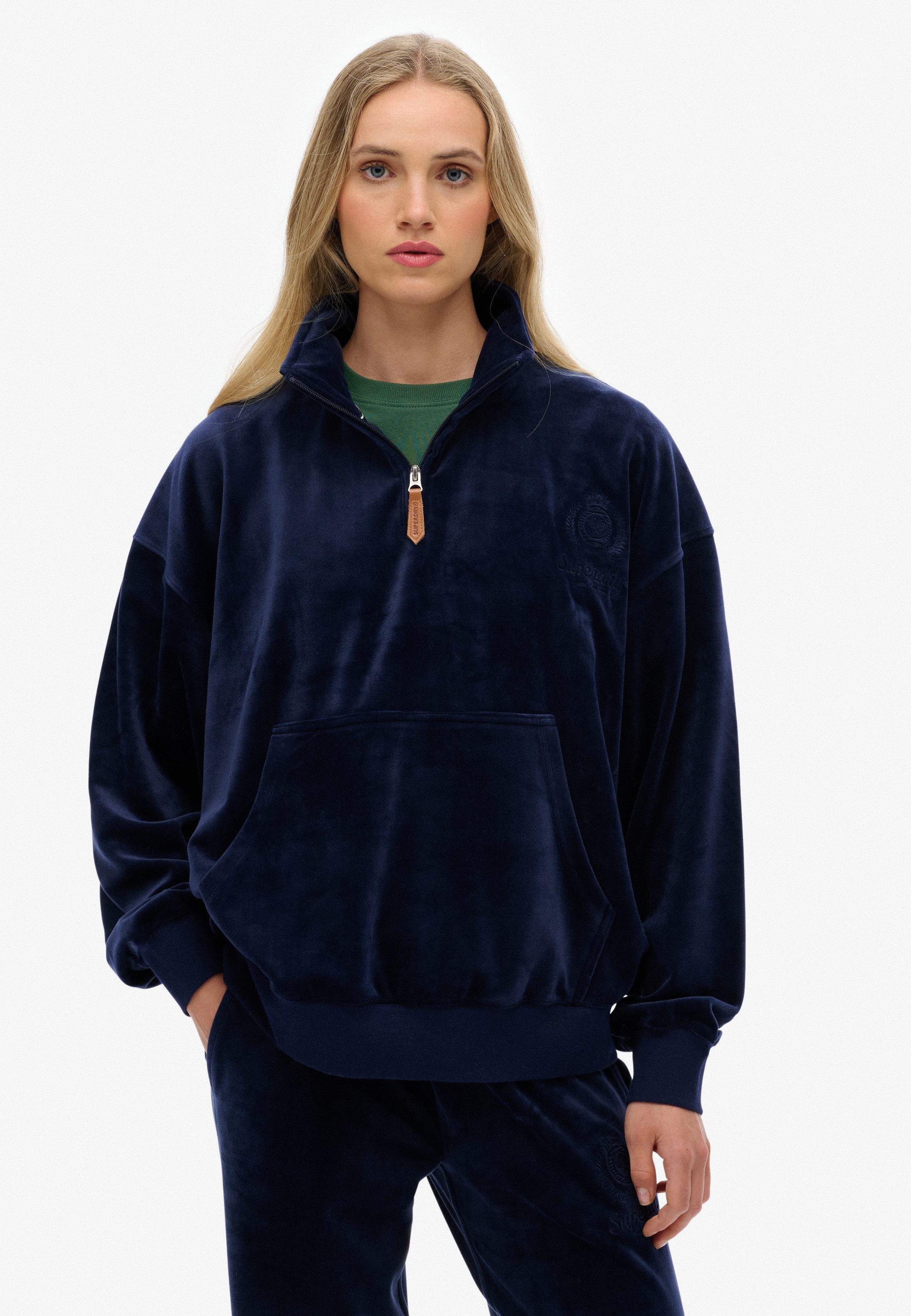 Superdry Sweatshirt COUNTRY CLUB VELOUR 1/4 günstig online kaufen