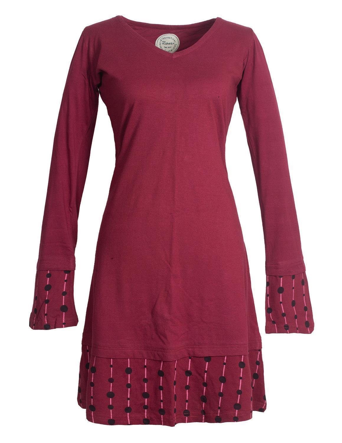 Jerseykleid Lagenlook Jerseykleid Strickkleid Sweatshirt-Kleid