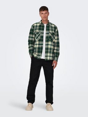 ONLY & SONS Langarmhemd ONSMILO LIFE OVR CHECK LS SHIRT NOOS