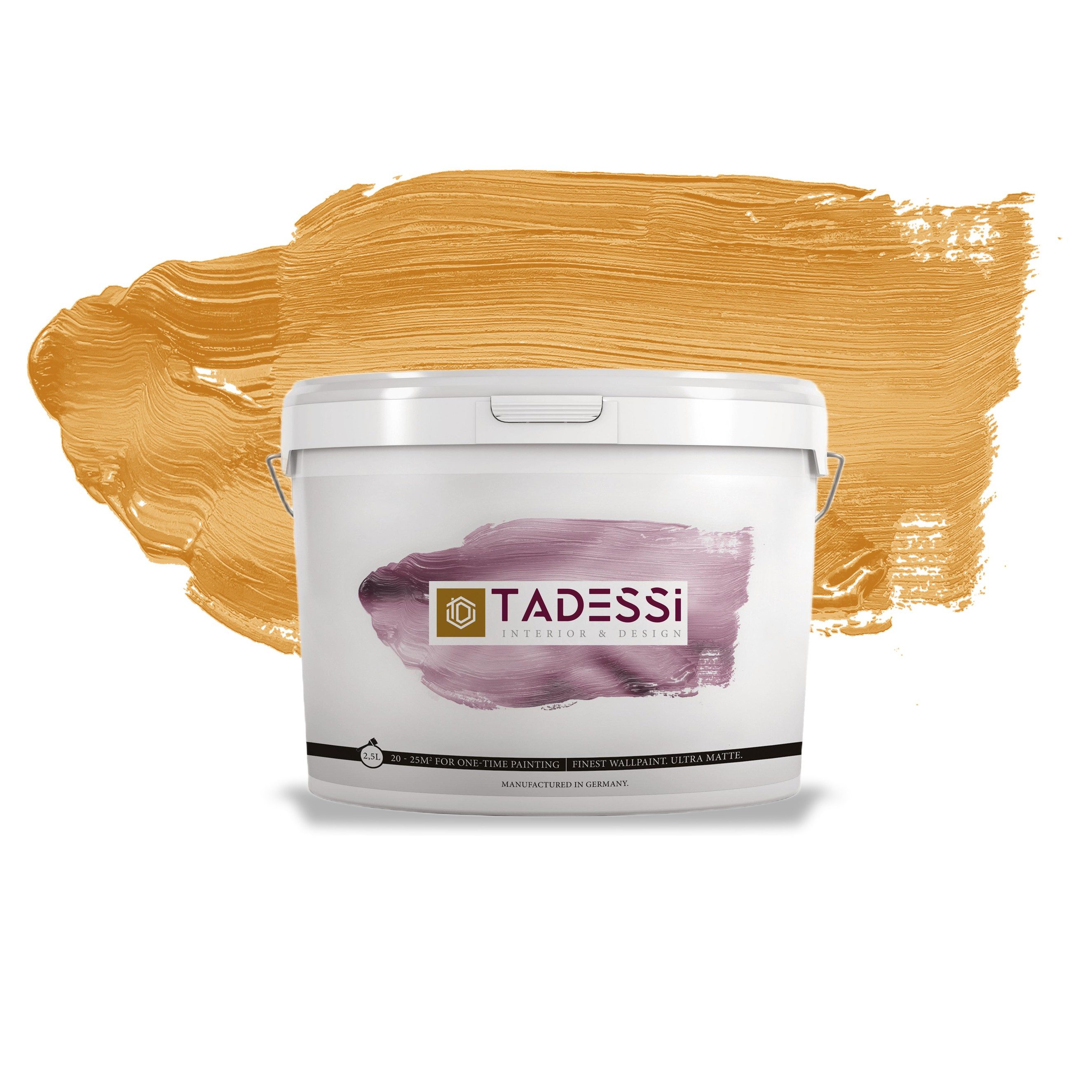 Tadessi Wandfarbe TADESSI Color Vista - Wandfarbe Orange - Ocker - Matte Innenfarbe -