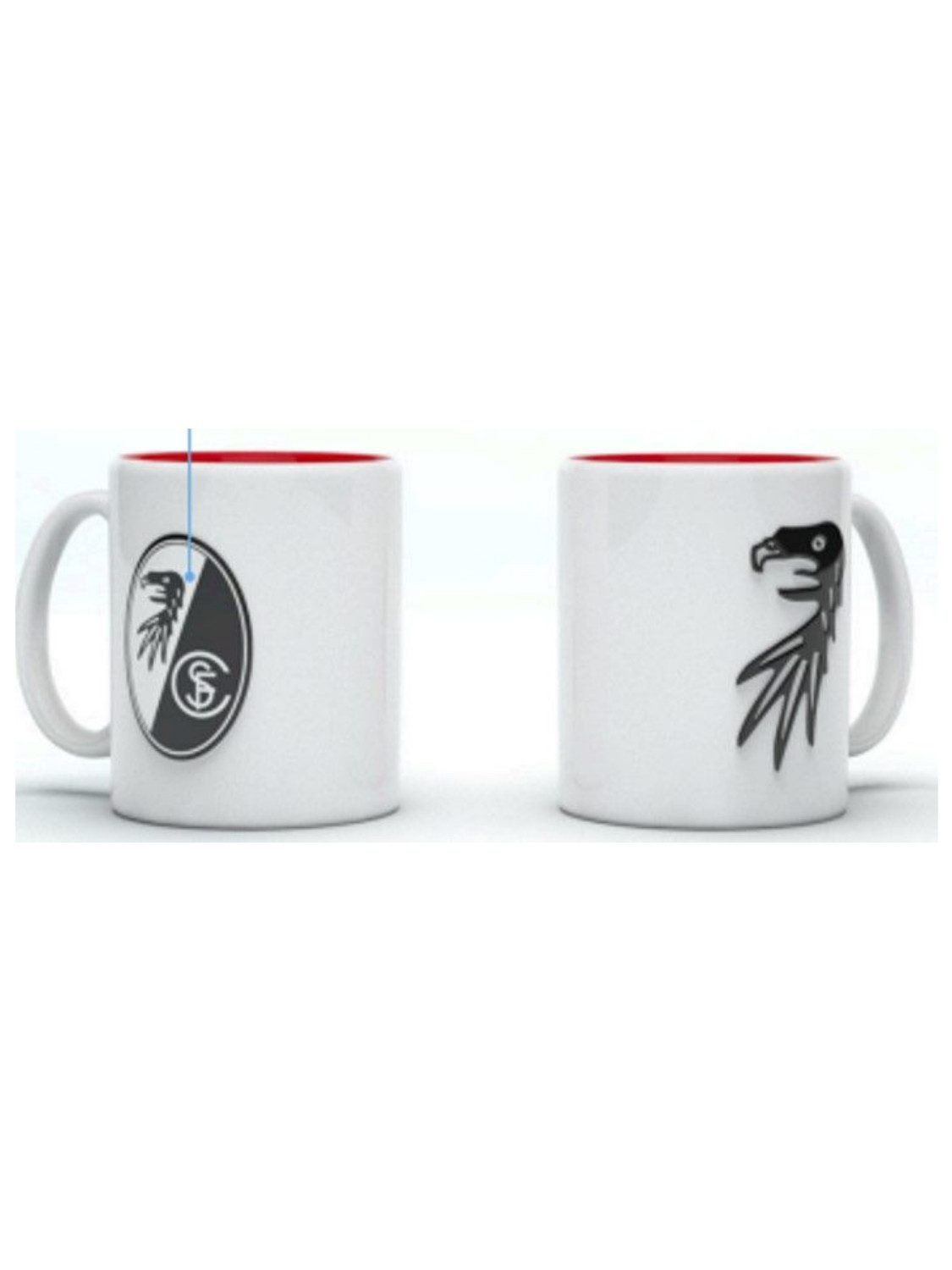 SC Freiburg Becher SC Freiburg Tasse Relief "Wappen+Greif", Keramik