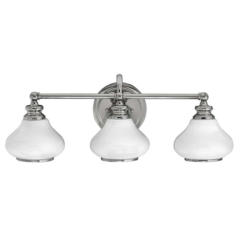 Elstead LIGHTING LED Wandleuchte, Leuchtmittel inklusive, Warmweiß, Wandlampe Leuchte Flurleuchte LED Glas Badezimmerlampe chrom poliert 3
