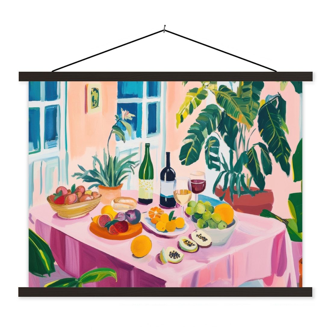 MuchoWow Poster Tisch - Wein - günstig online kaufen