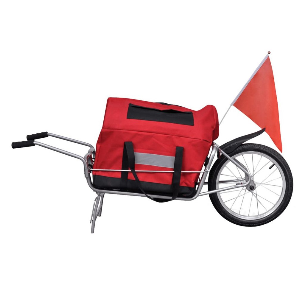 Thumbnail - vidaXL Fahrradkinderanhänger, Fahrradanhänger Einrad mit Tasche