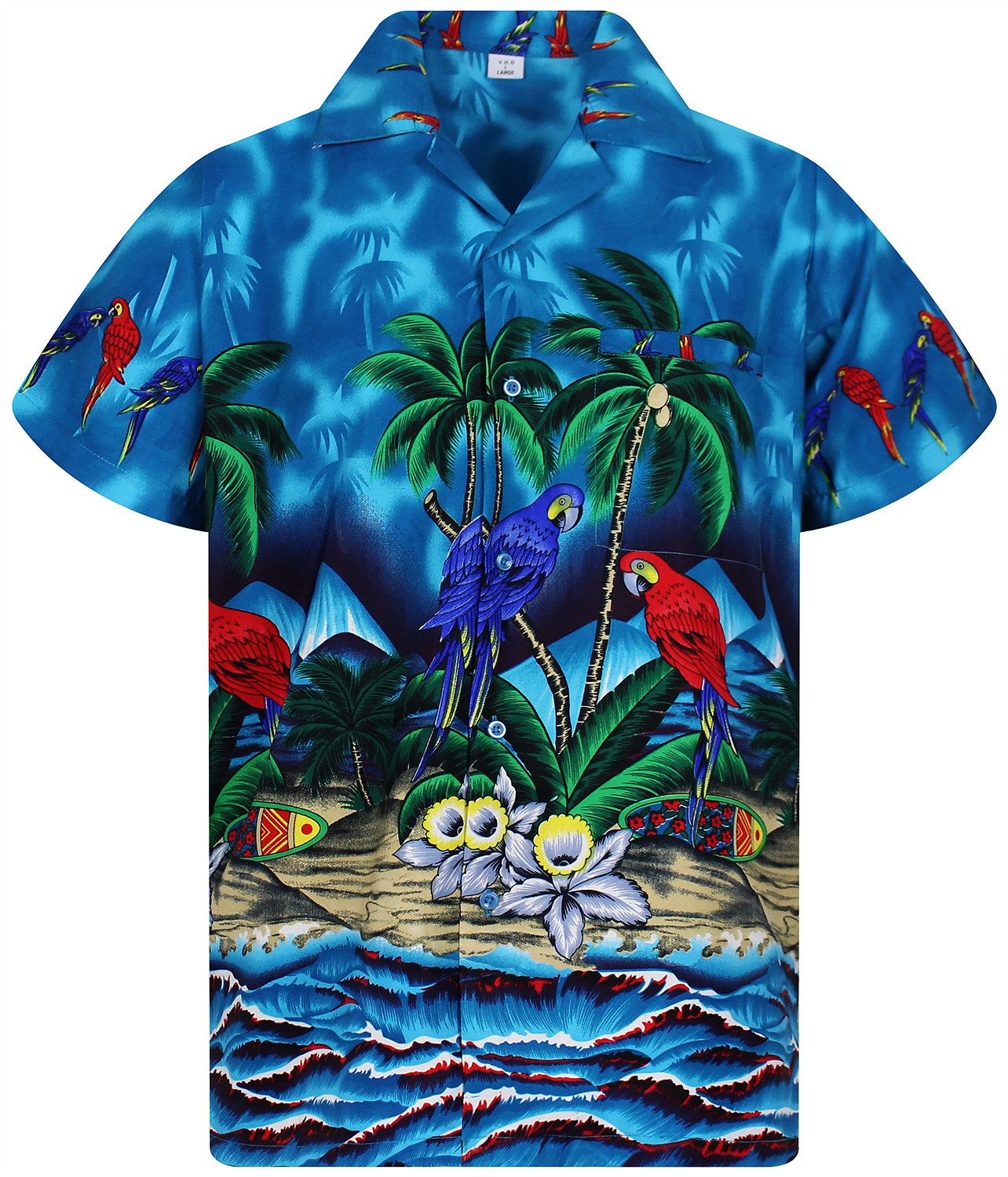 King Kameha Hawaiihemd Parrot Funky Hawaii-Hemd günstig online kaufen