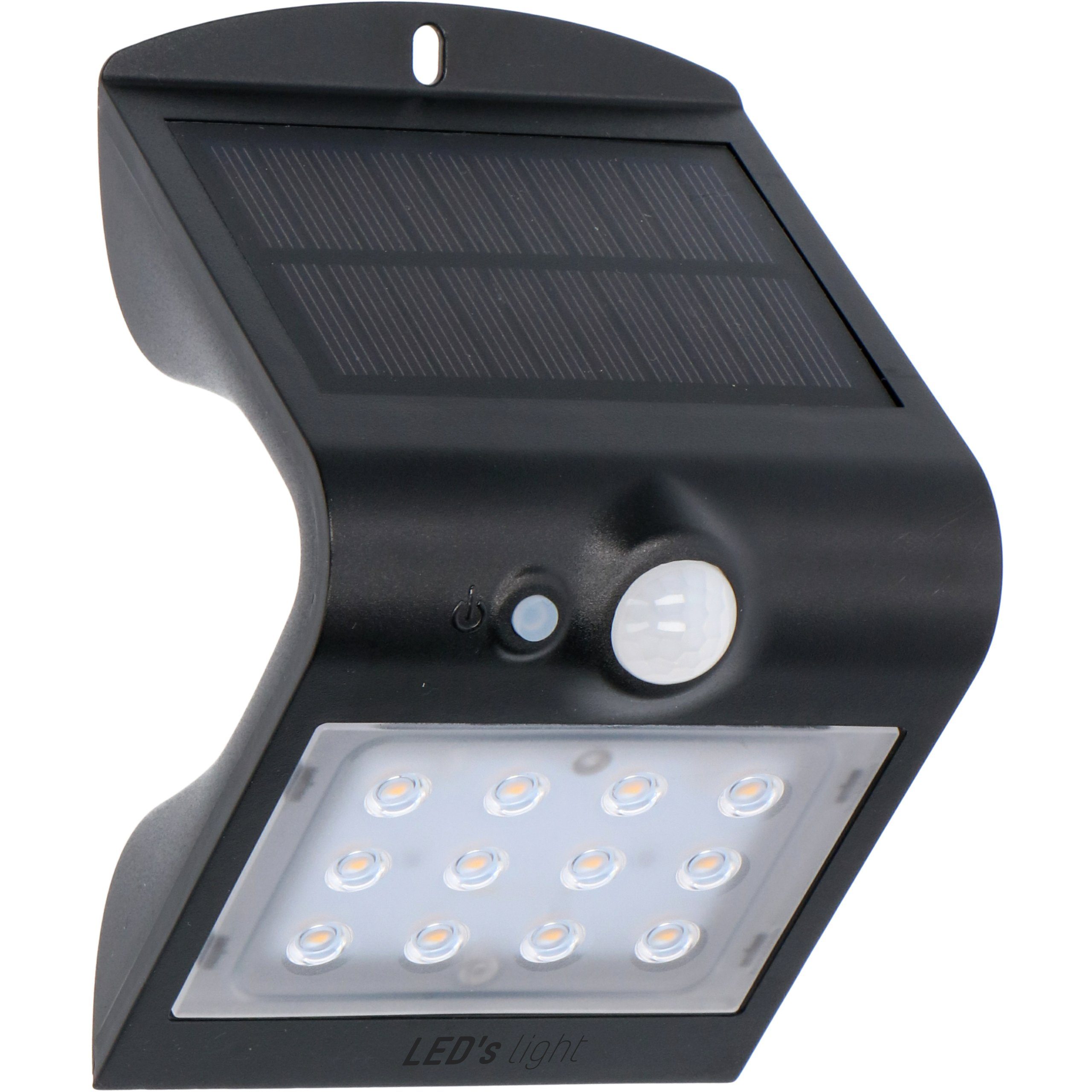 1,5 Bewegungsmelder warmweiß LED LED's Außenleuchte, LED, Solar Solarleuchte Watt light IP65 Backlight 0300411 LED mit