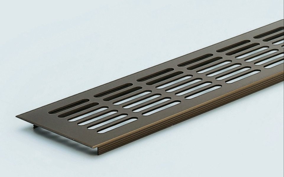 Alpertec Lüftungsgitter Lüftungsprofil Länge 300 mm Breite 100 mm, Raumbelüftung