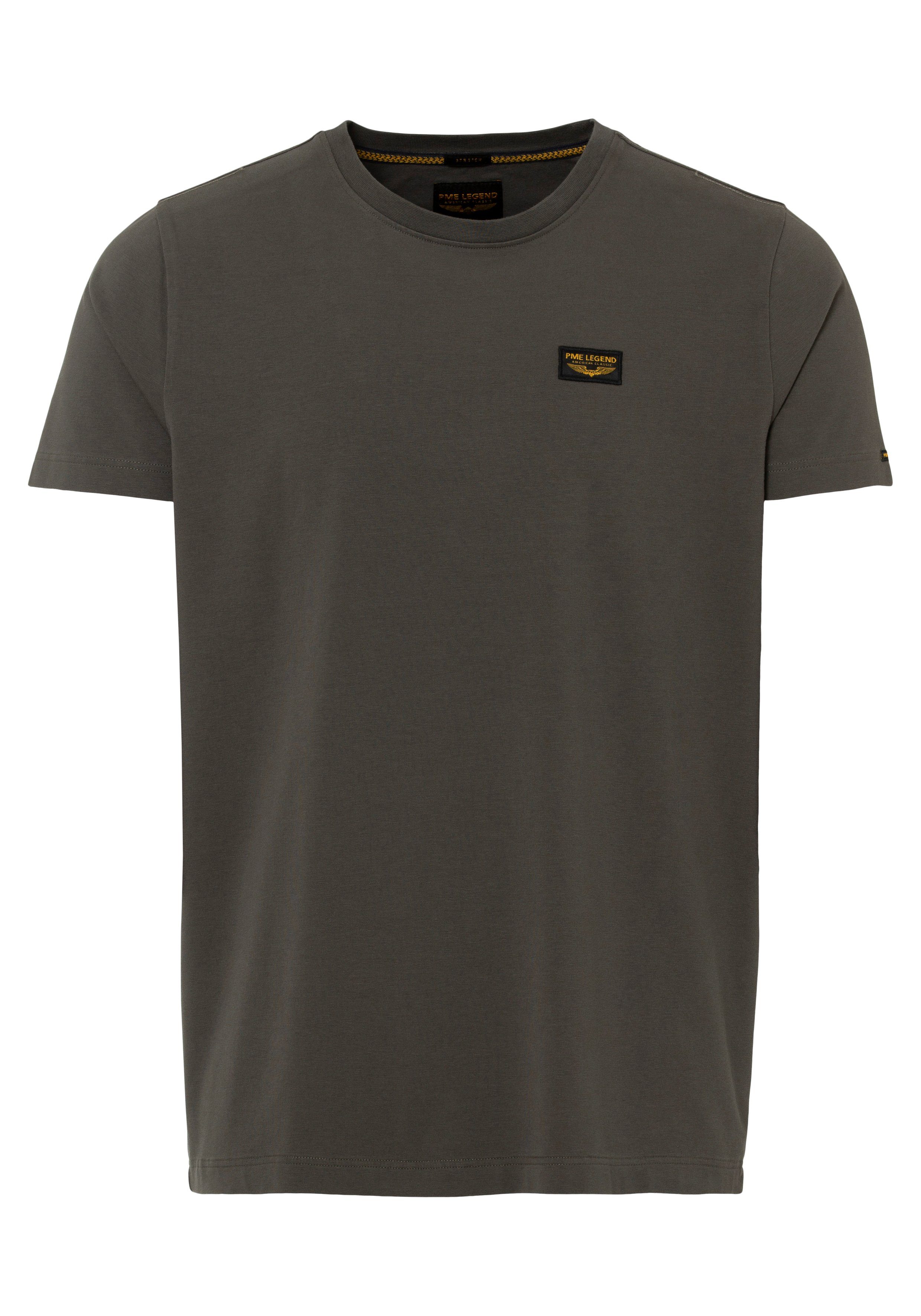 PME LEGEND T-Shirt mit Logobadge grau