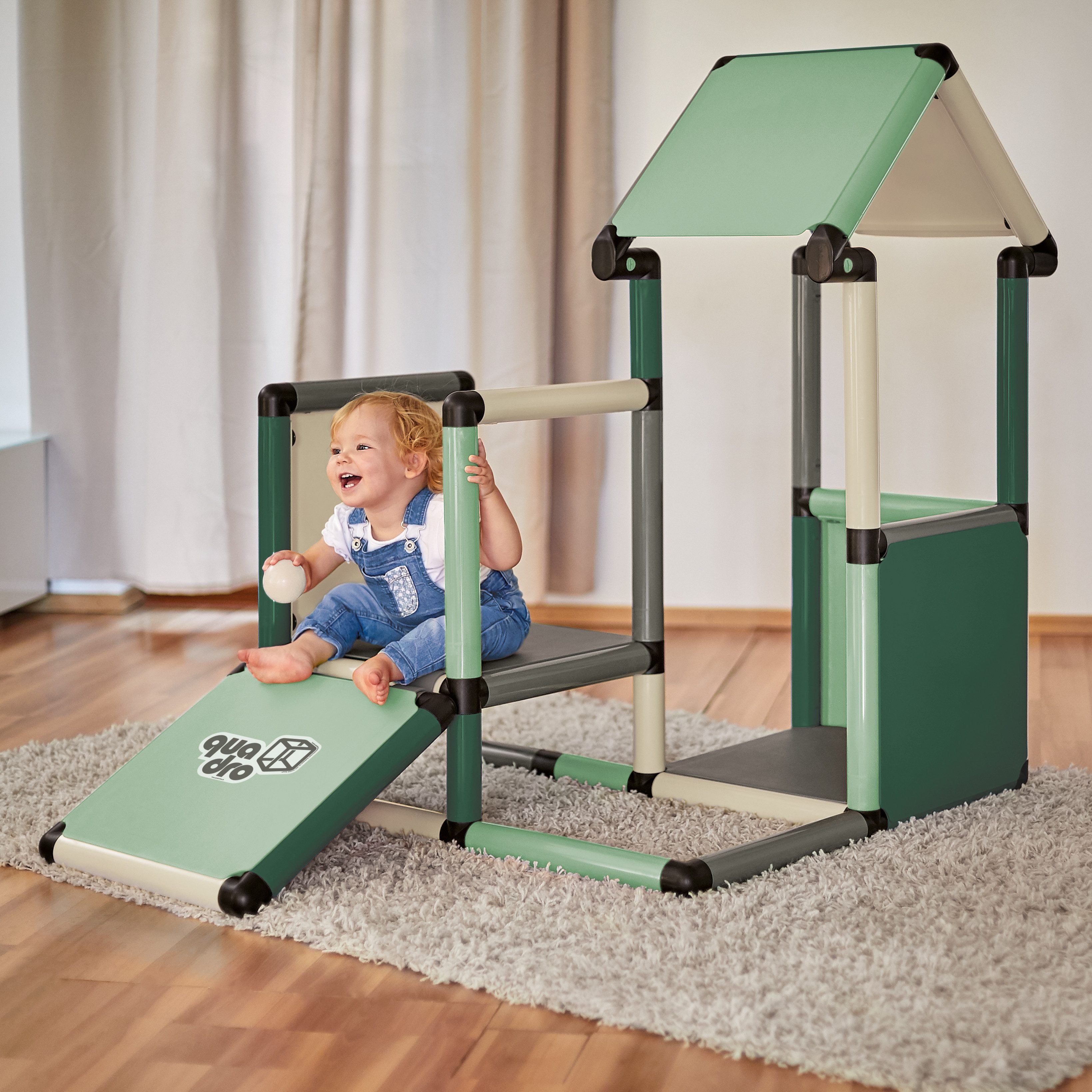 QUADRO Spielhaus Adventure Home, Modulares Stecksystem, ab 6 Monaten, Made in Germany, UV-stabil