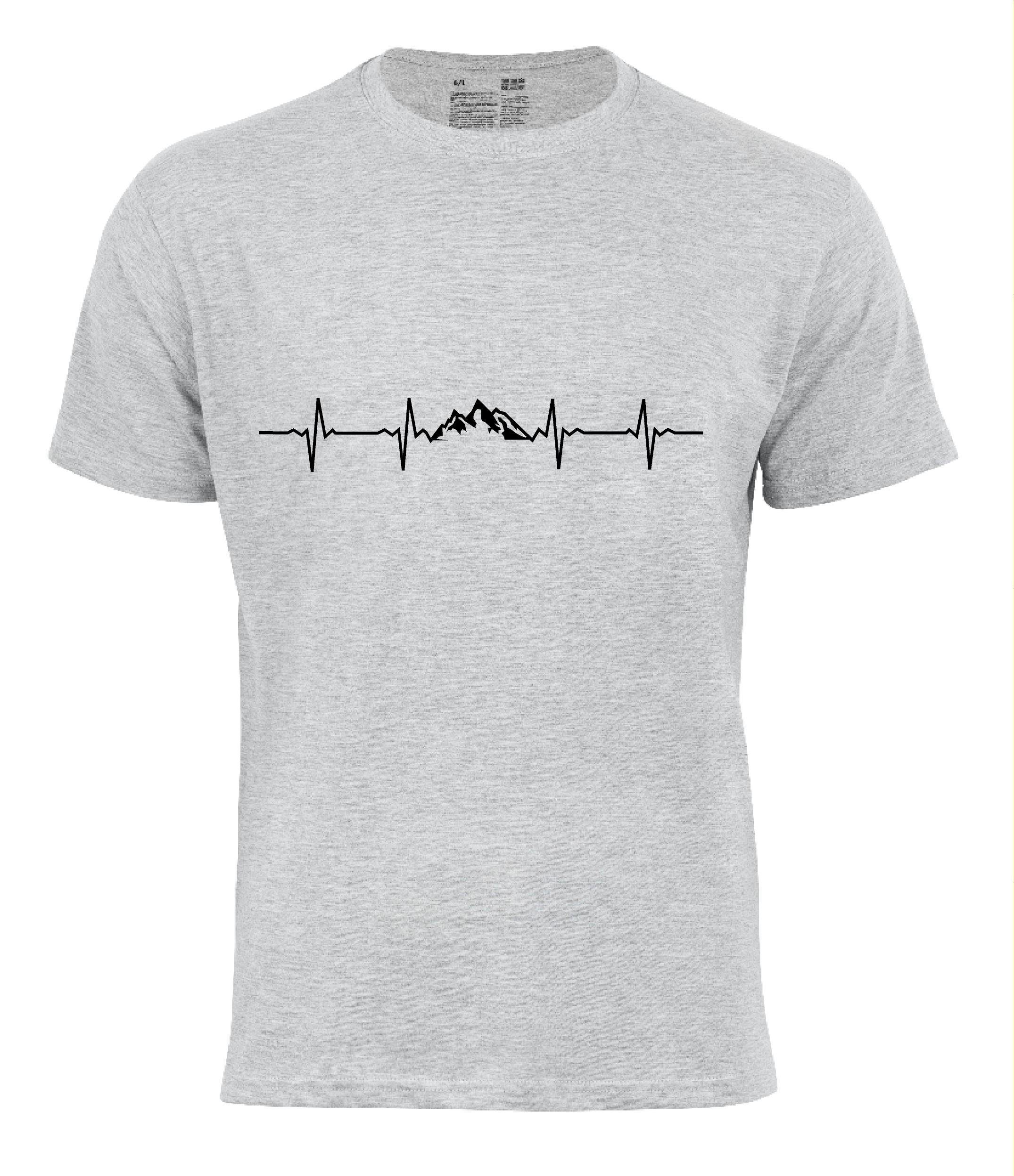 Cotton Prime® T-Shirt "Pulsschlag Berge" günstig online kaufen