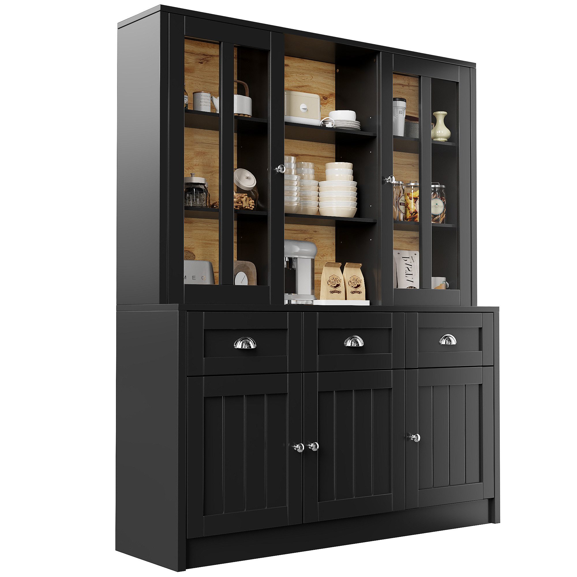 OKWISH Hochschrank Esszimmerschrank mit Schubladen (Moderner günstig online kaufen
