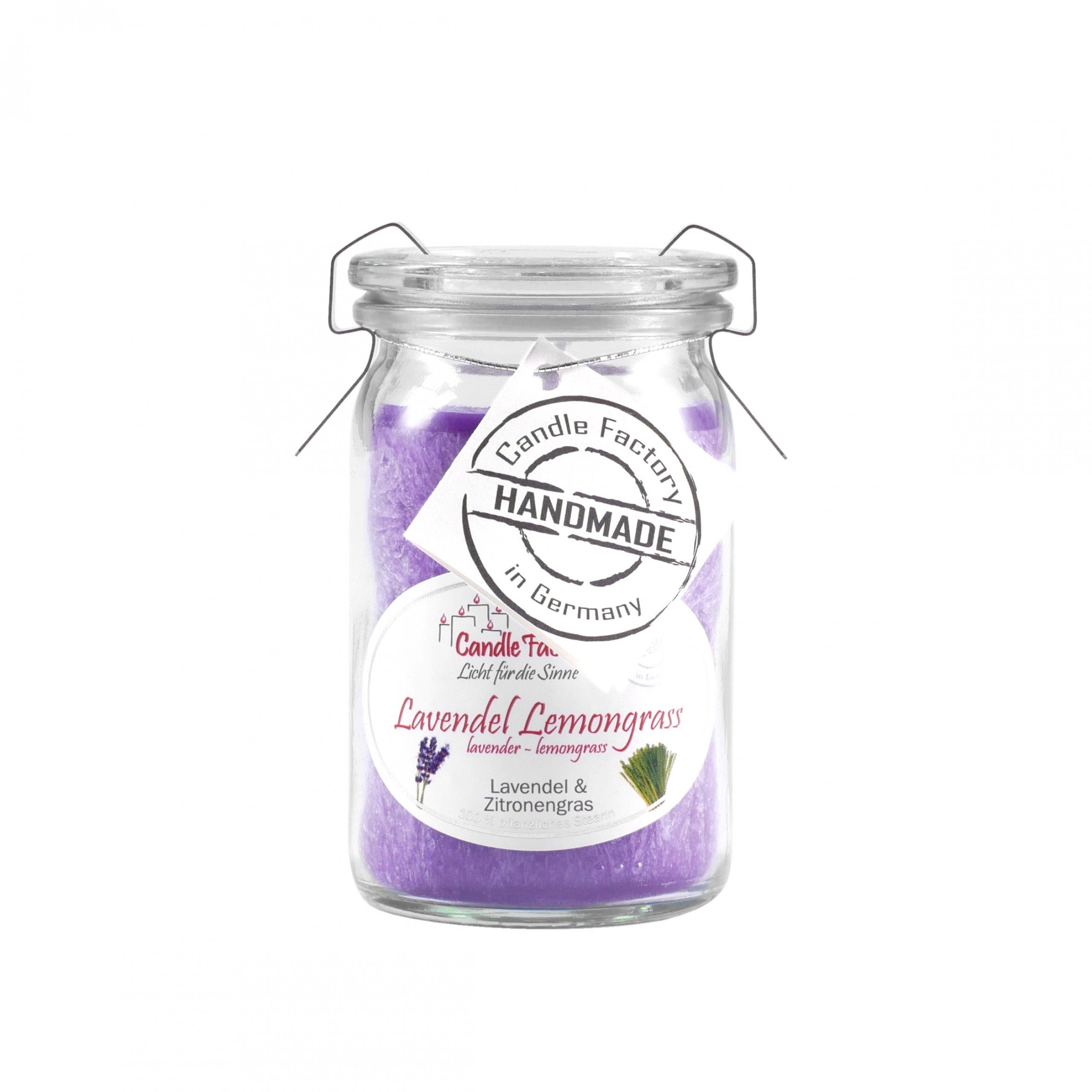 Candle Factory Duftkerze Candle Factory Baby Jumbo Lavendel Lemongrass Duftkerze Dekokerze