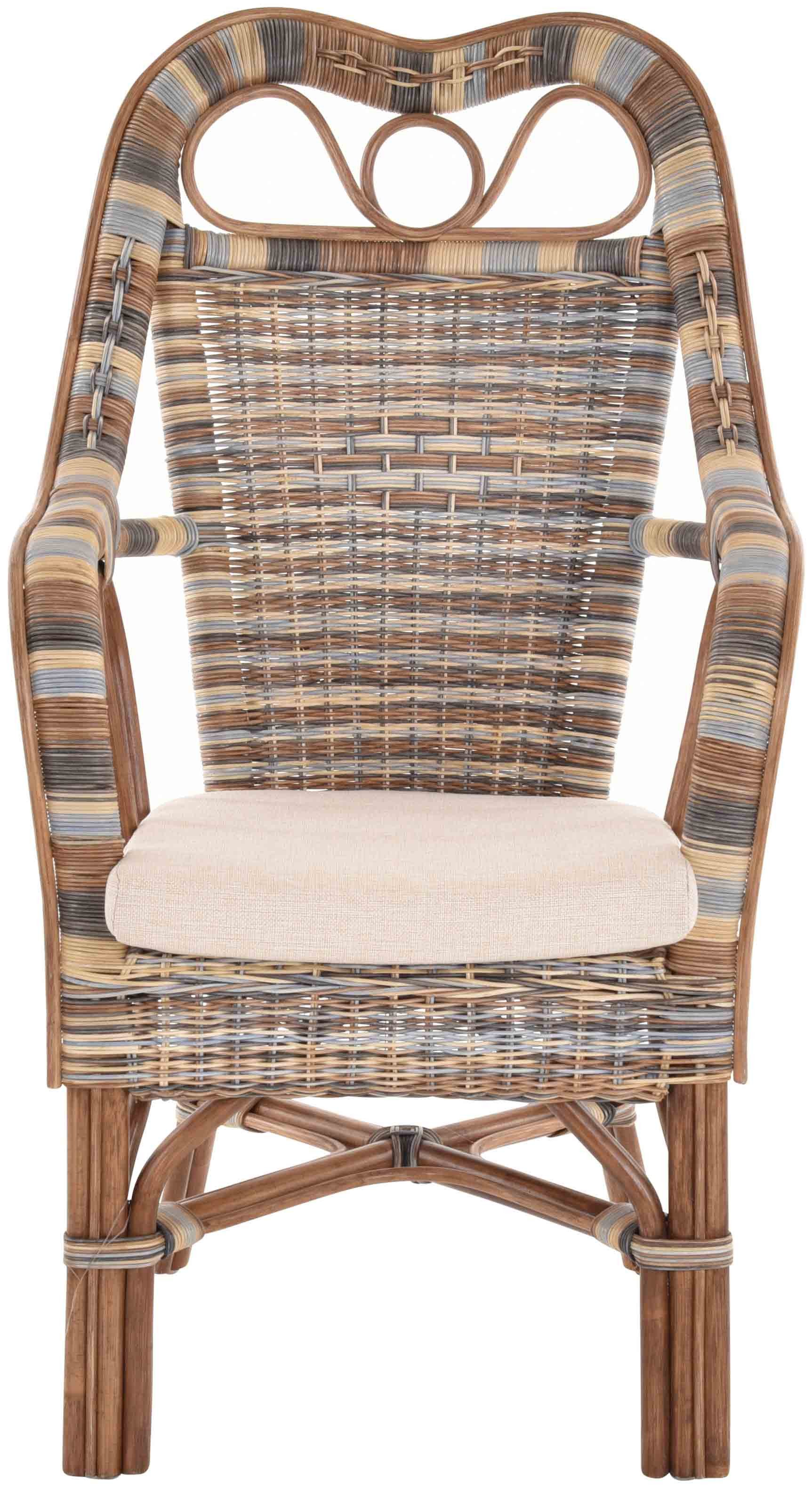 Krines Home Armlehnstuhl Rattansessel Wintergarten Sessel günstig online kaufen