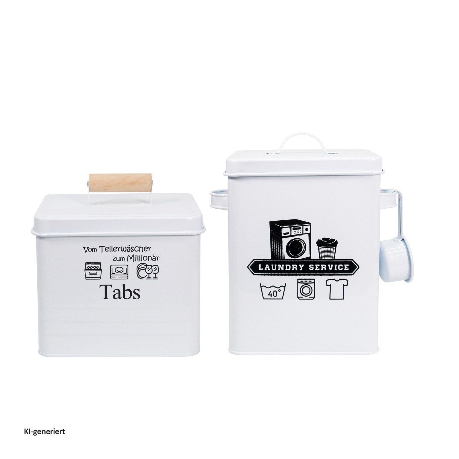 HTI-Living Aufbewahrungsbox Aufbewahrungsboxen für (Set, 2 St., 2 Aufbewahrungsdosen), Waschmittelbox Spülertapsbox