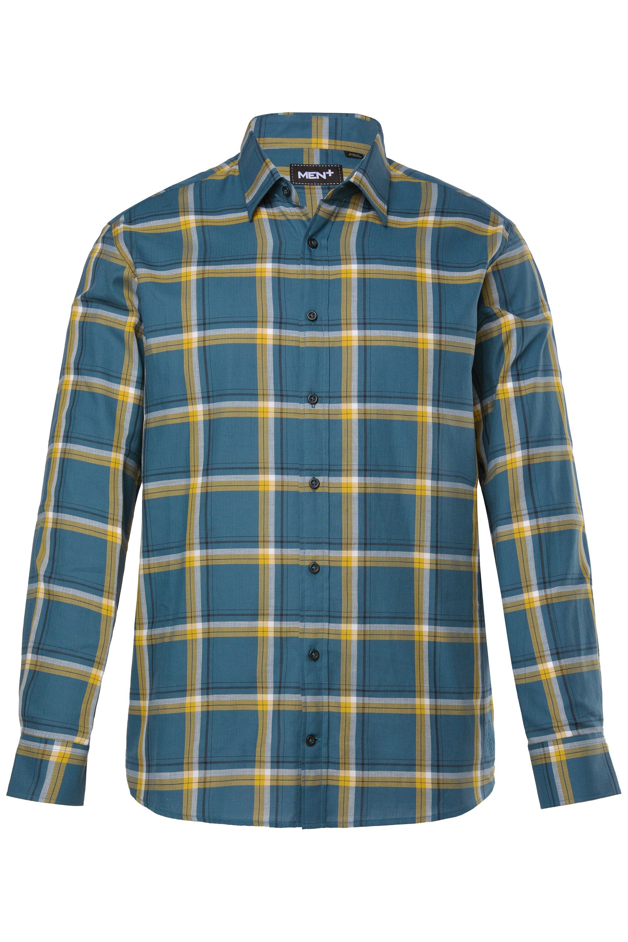 Men Plus Businesshemd Karohemd Langarm Kentkragen Comfort Fit günstig online kaufen