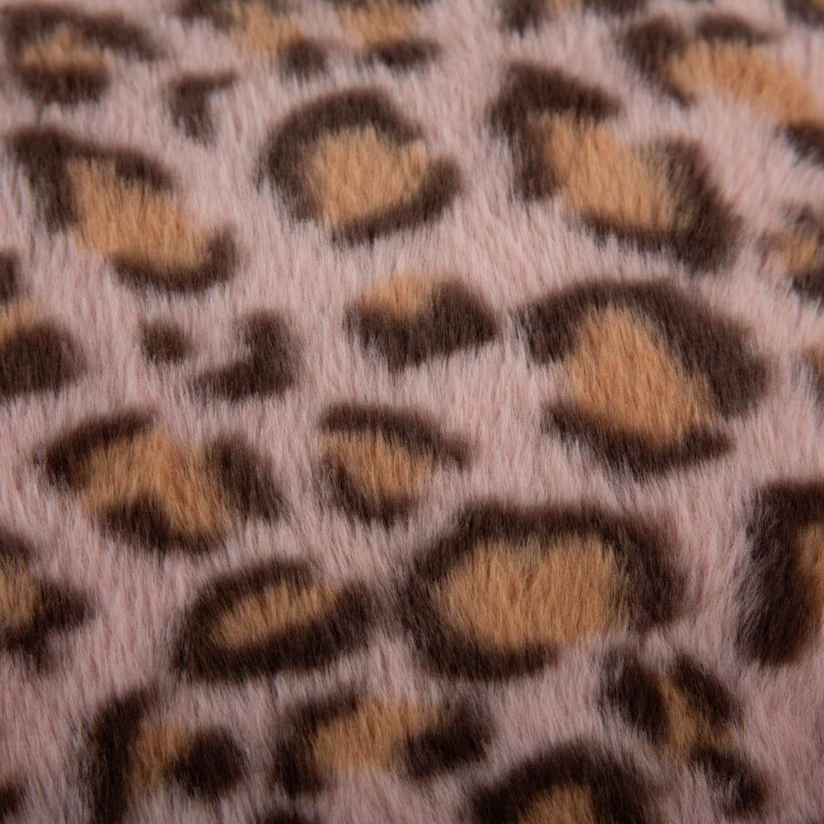 Magma Heimtex Fellkissen Kissenhülle Leo Plüschkissen rosa 50x50cm von Magma