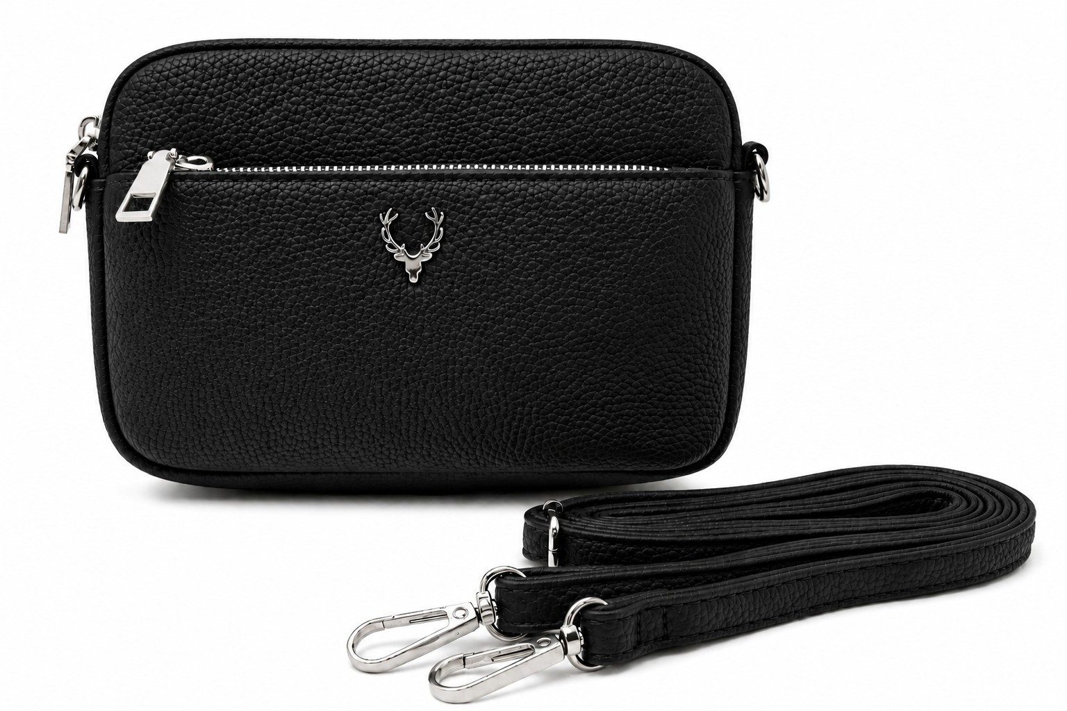 Der Trachtler Trachtentasche Damen Dirndltasche mit Hirsch-Zierteil, - stilvolles Trachten-Accessoire