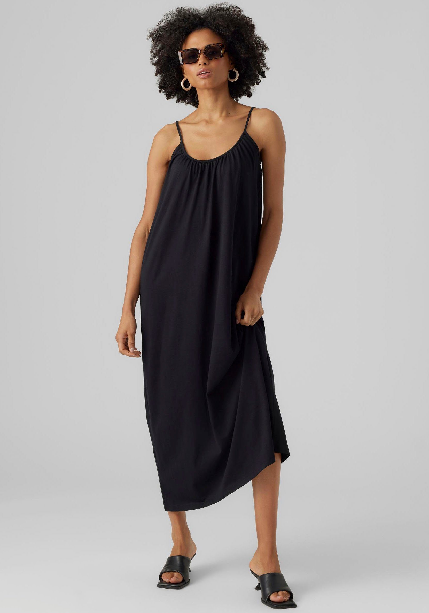 Vero Moda Maxikleid VMLUNA SINGLET ANKLE DRESS NOOS, Verstellbare  Spaghettiträger