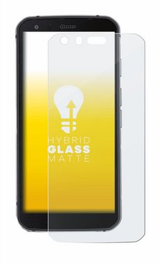 upscreen flexible Panzerglasfolie für Caterpillar Cat S62 Pro, Displayschutzglas, Schutzglas Glasfolie matt entspiegelt