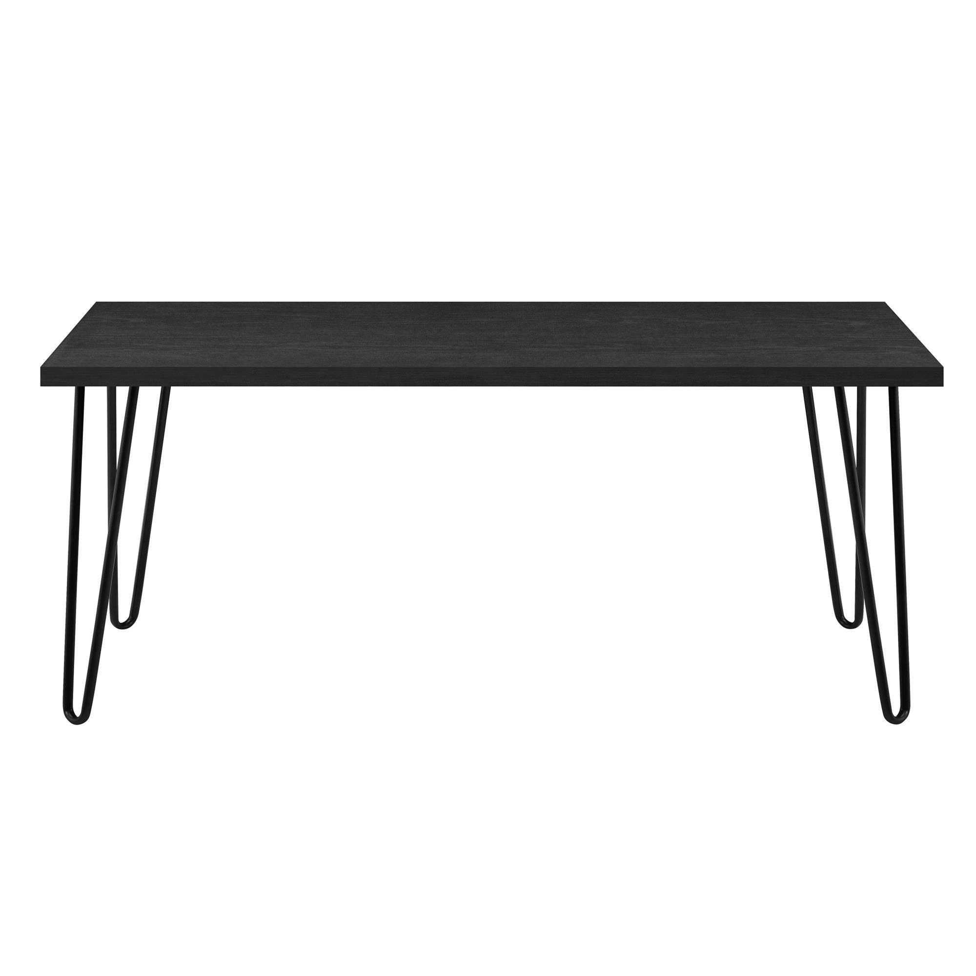 Metallbeine, rechteckige Couchtisch Wohnzimmertisch, Form, schwarz/eiche loft24 cm 107 Breite Owen,