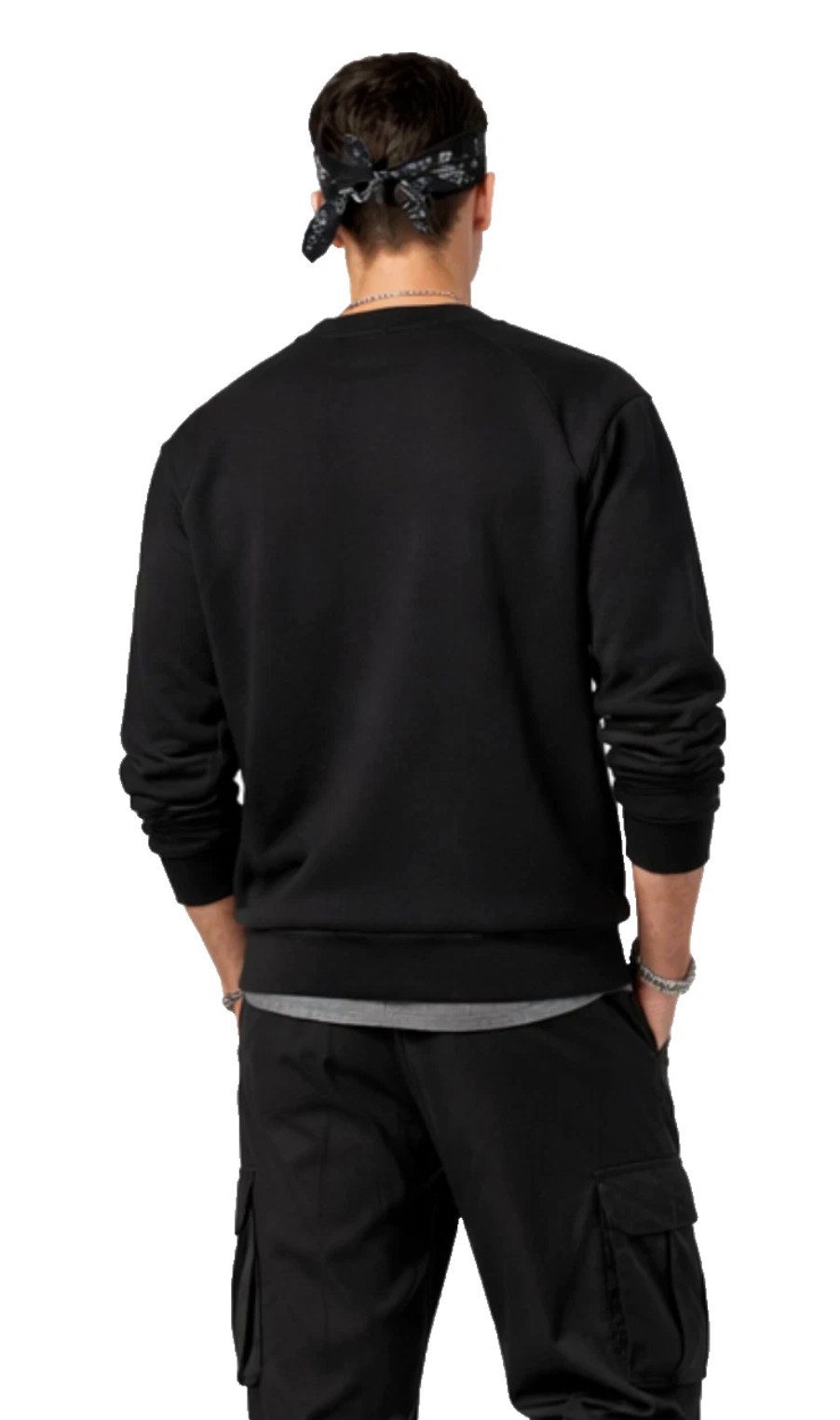 PHILIPP PLEIN Sweatshirt Sweater Skull Statement Logo Pullover Pulli Symbol für Rebellion und Exklusivität