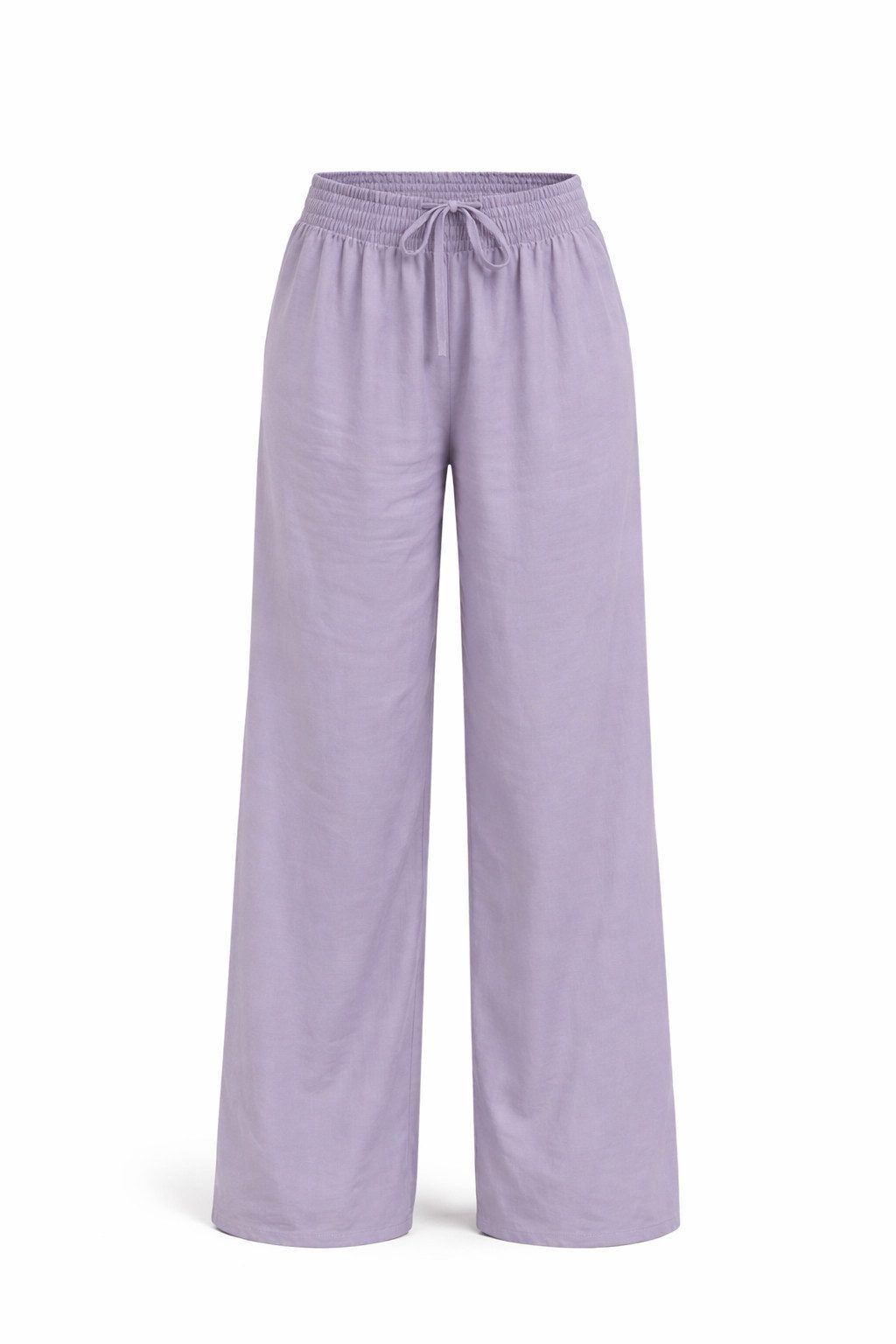 ITALY VIBES Palazzohose - Stoffhose Damen - Schlupfhose - weite Hose - lila - ITALY VIBES ONE SIZE - passend für Größen XS-L