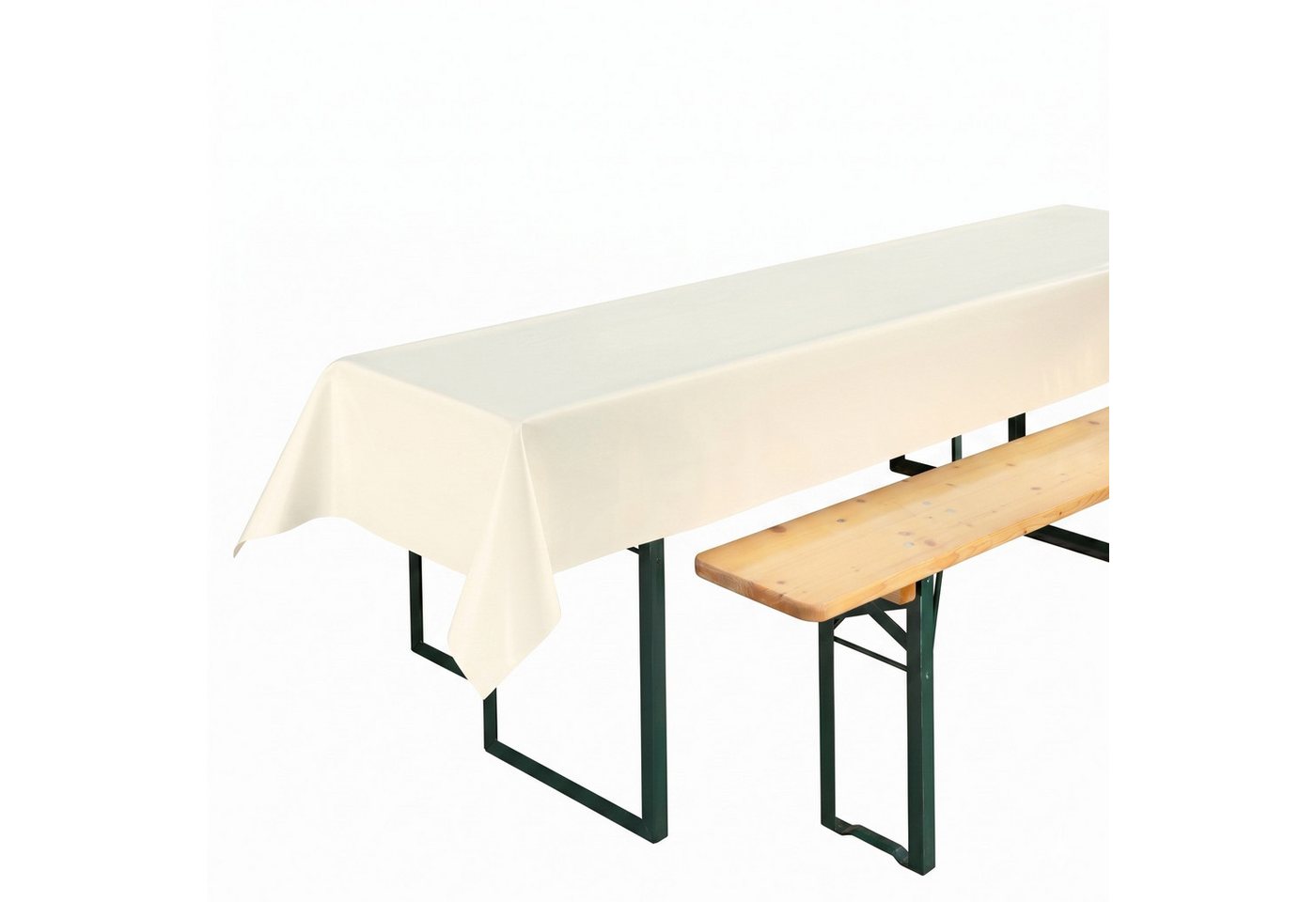 Beautex Tischdecke, Partytischdecke, für Biertischgarnituren, 100x250cm, viele Farben (1-tlg), wasserabweisend, abwaschbar, lebensmittelecht, strapazierfähig