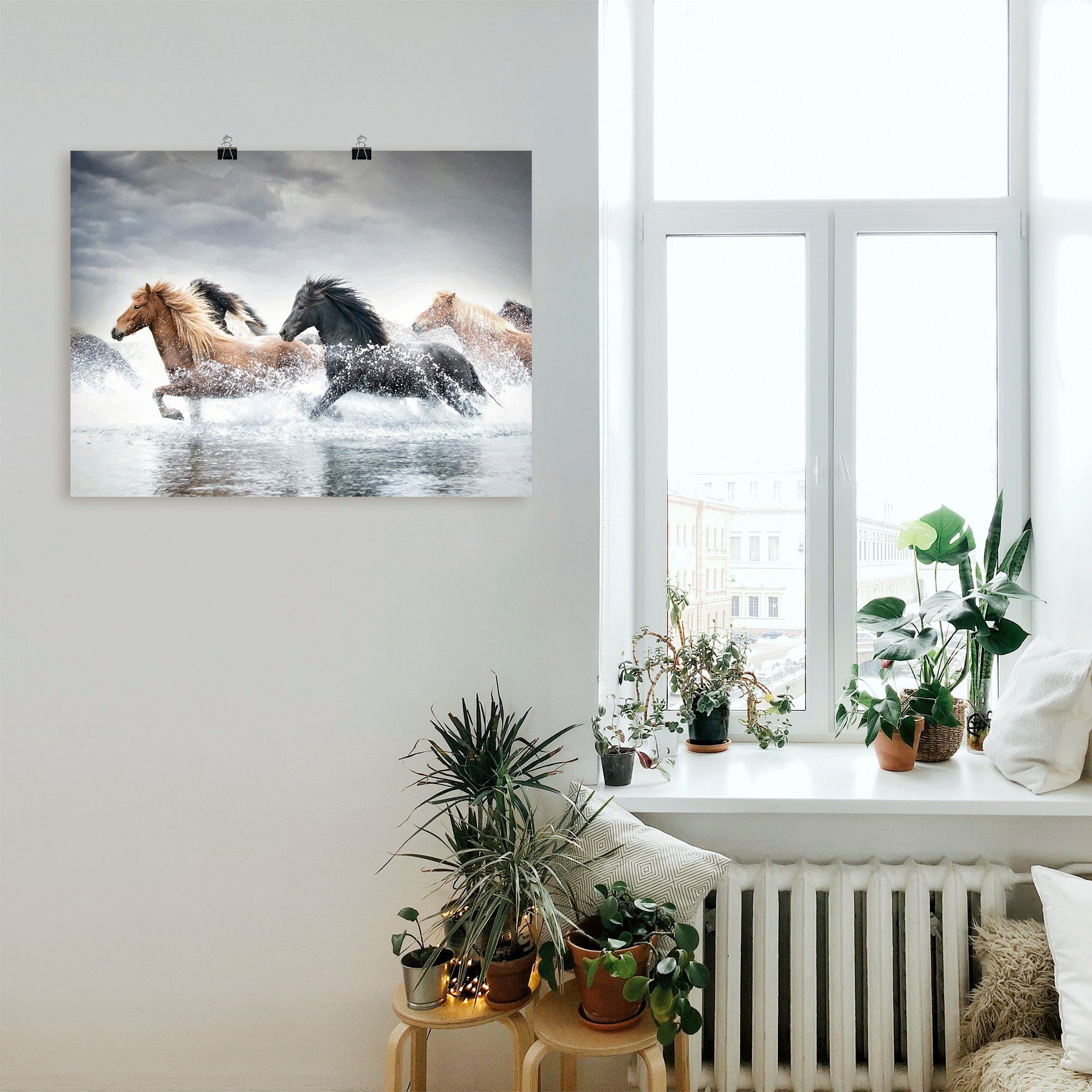 Artland Wandbild Pferderennen V, Pferdebilder (1 günstig online kaufen