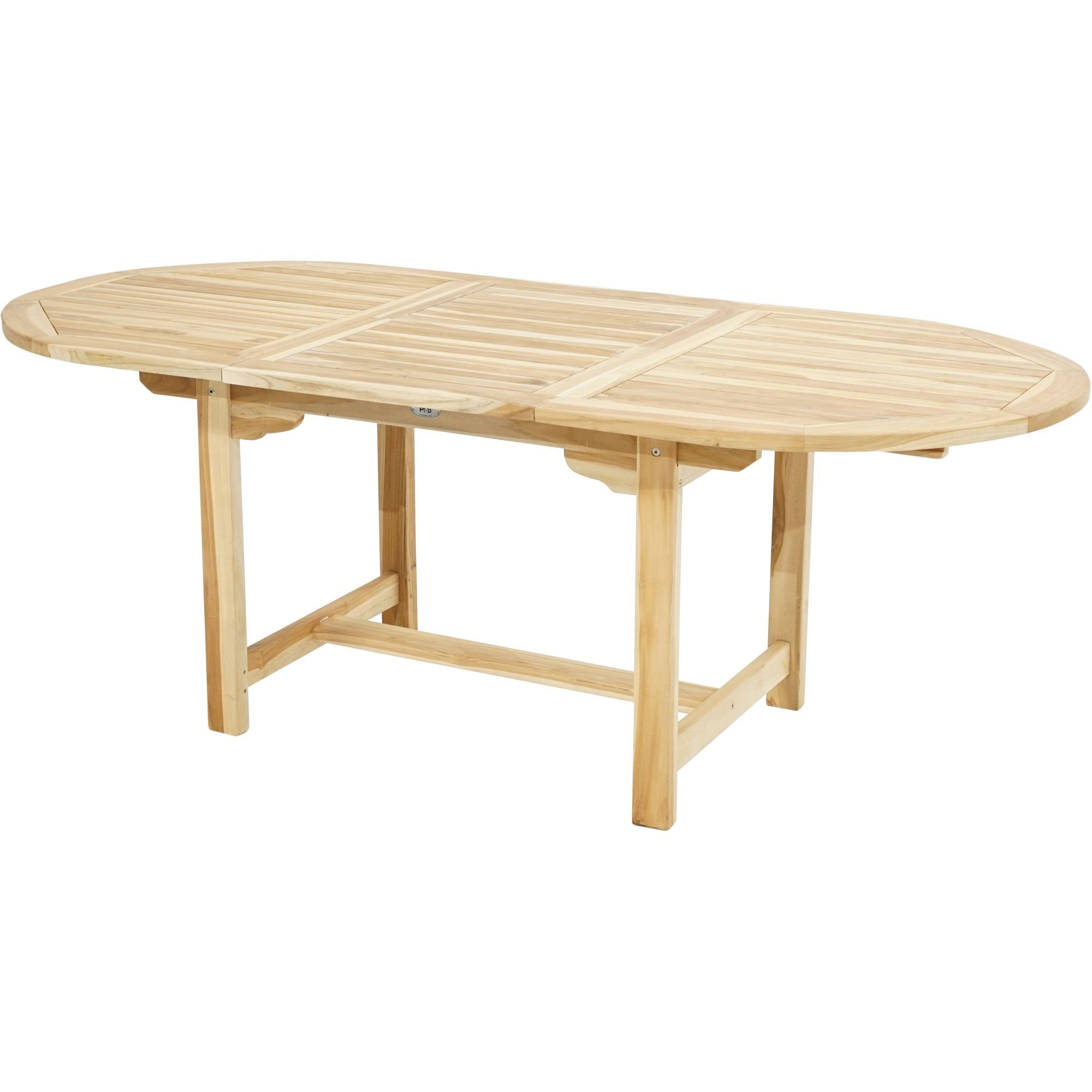 Ploß Gartentisch LOUISIANA, ECO-TEAK® Holztisch - Oval - Ausziehbar