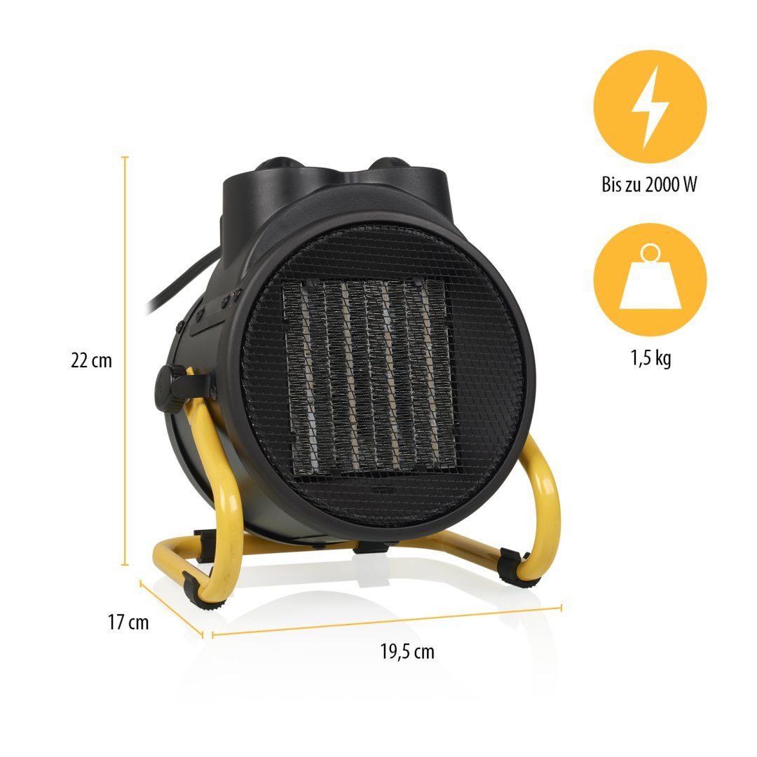 Tristar Infrarotheizung Tristar KA-5060 Elektroheizlüfter – Keramik – 3 Betriebsarten, 2000 Watt - 3 einstellbare Stufen