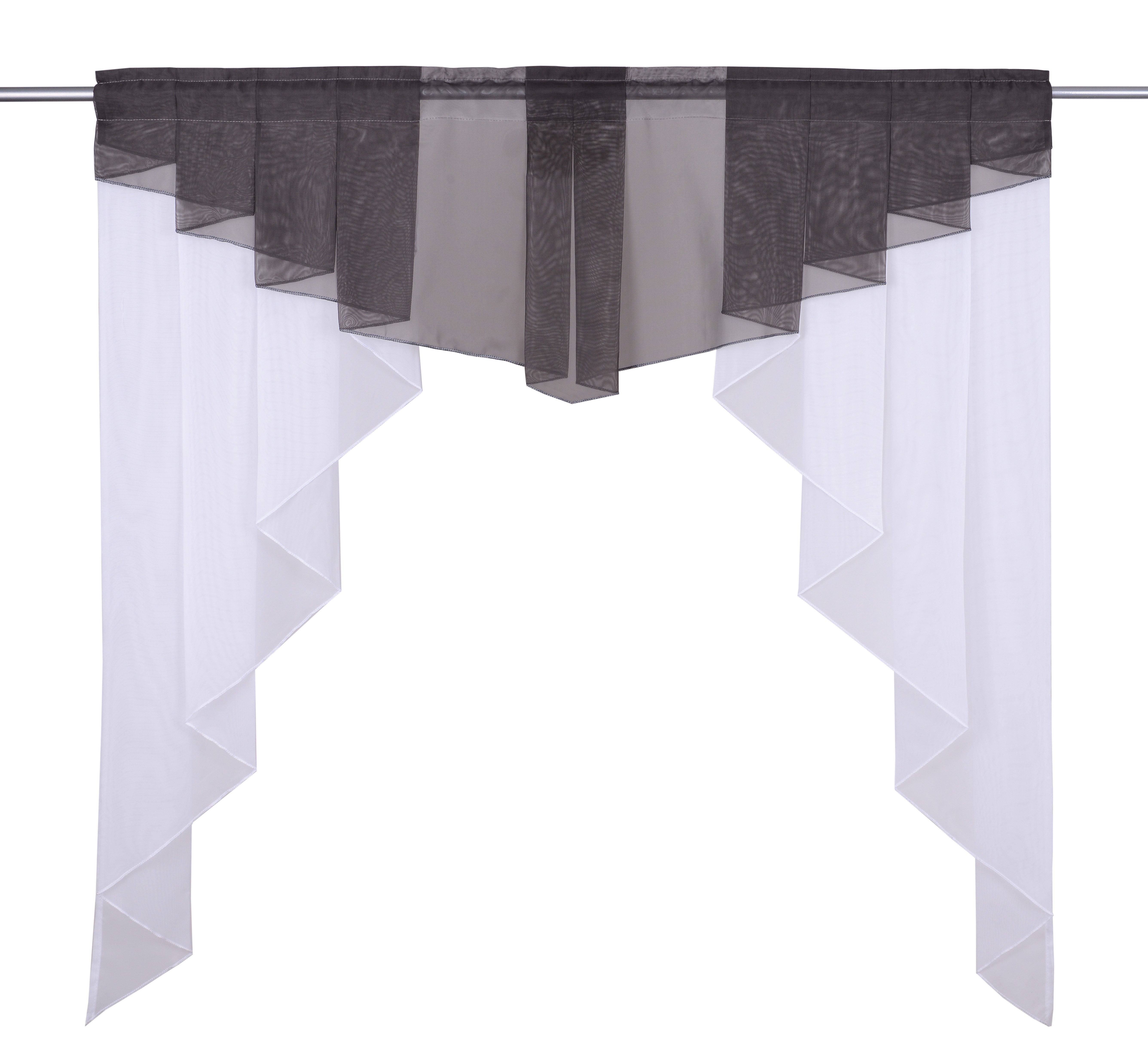 my home Kuvertstore Sinan (1 St), Stangendurchzug, transparent, Kräuselband günstig online kaufen