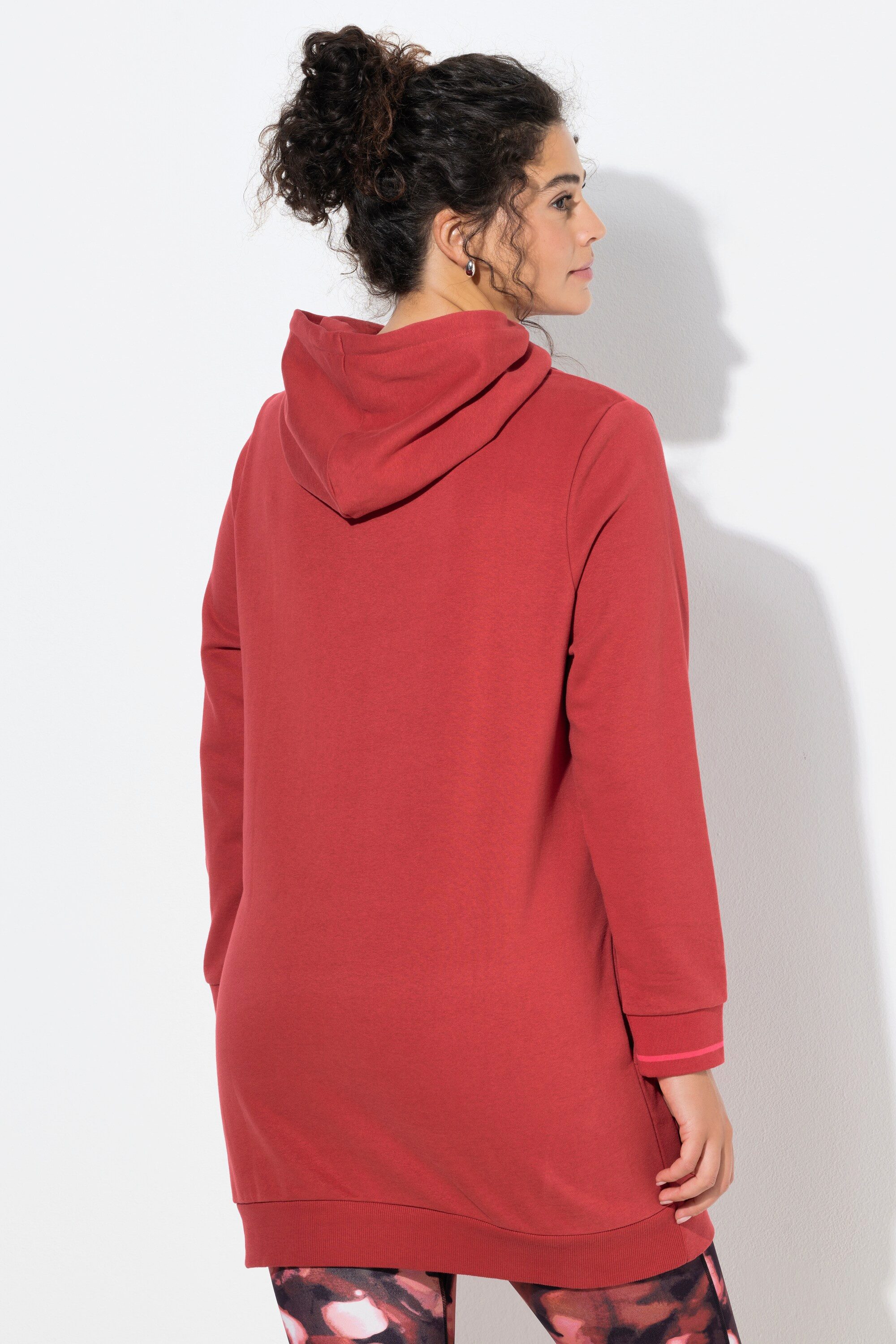 Ulla Popken Sweatshirt Long-Hoodie Oversized Kapuze Langarm
