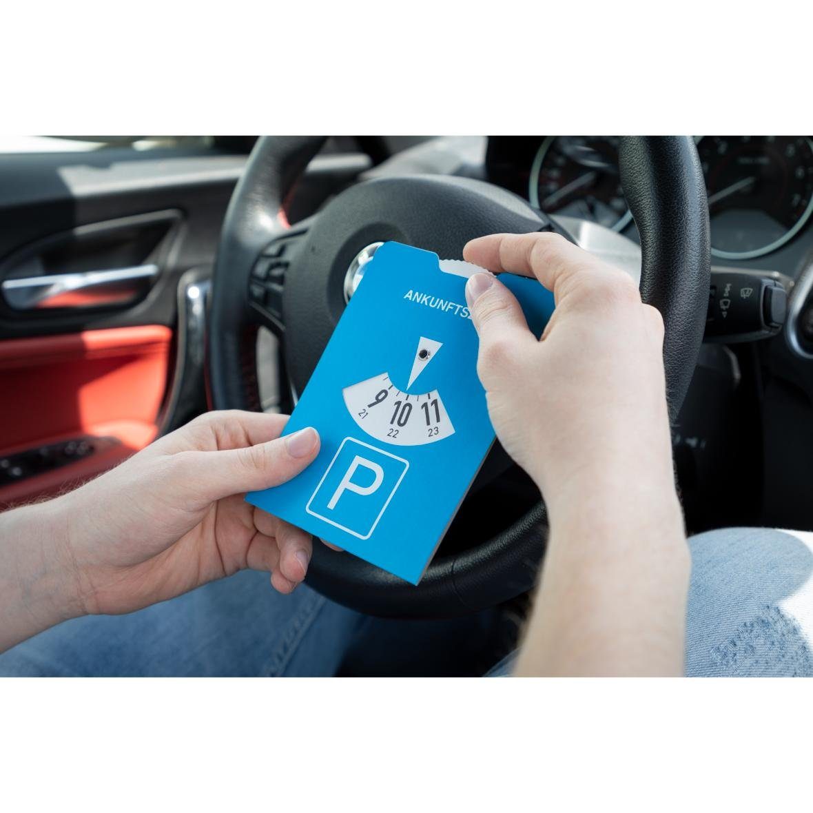 elasto Eiskratzer Papp-Parkscheibe doppelseitig Einstellbar Parkuhr Autozubehör Parkuhr, Zeitmesser, Winterzubehör, Autozubehör, Auto Accessoires