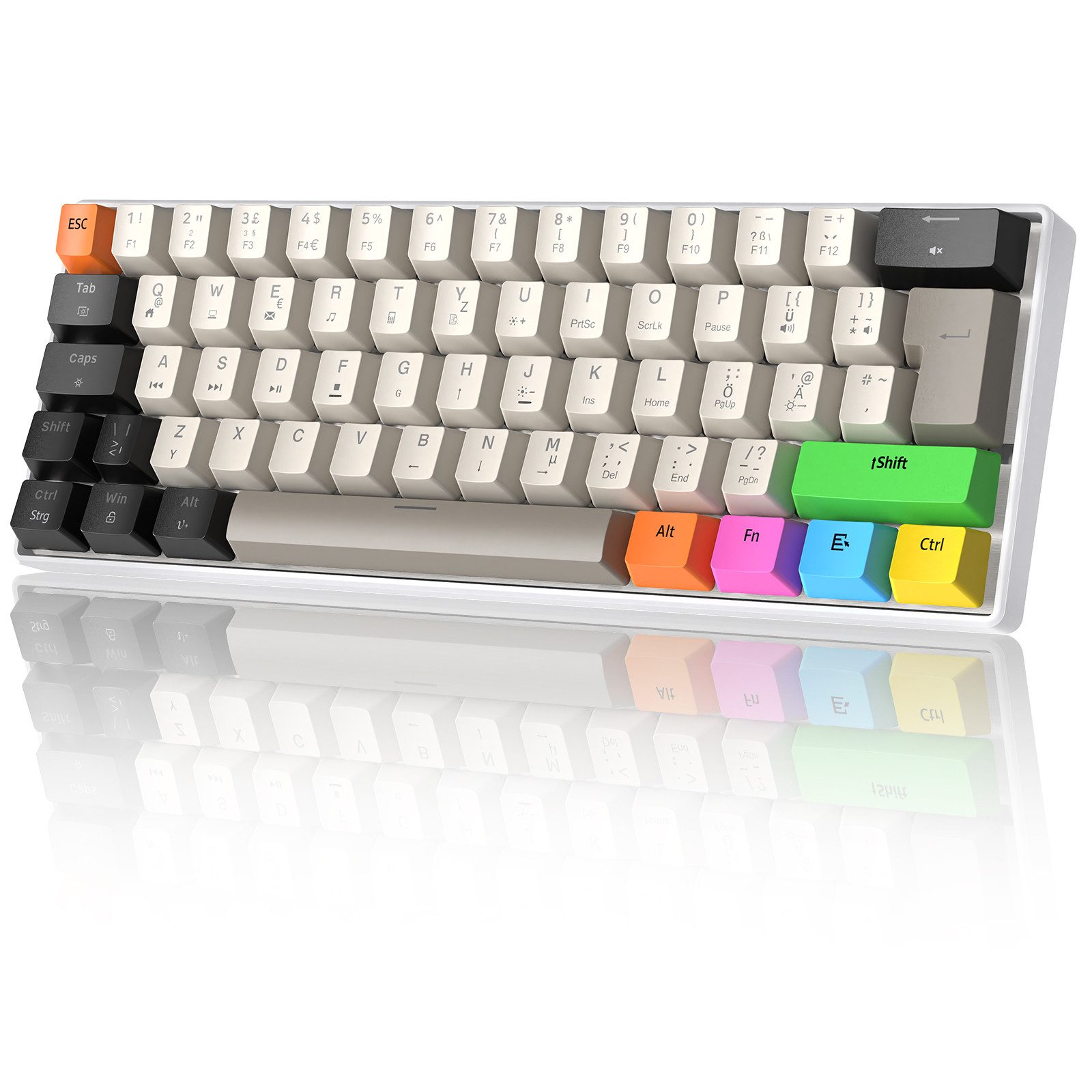 MAGIC-REFINER MAGIC-REFINER MK37 Deutsches Layout 8000Hz Rapid Trigger-Tastatur Gaming-Tastatur (Deutsches Layout,8000Hz,RT)