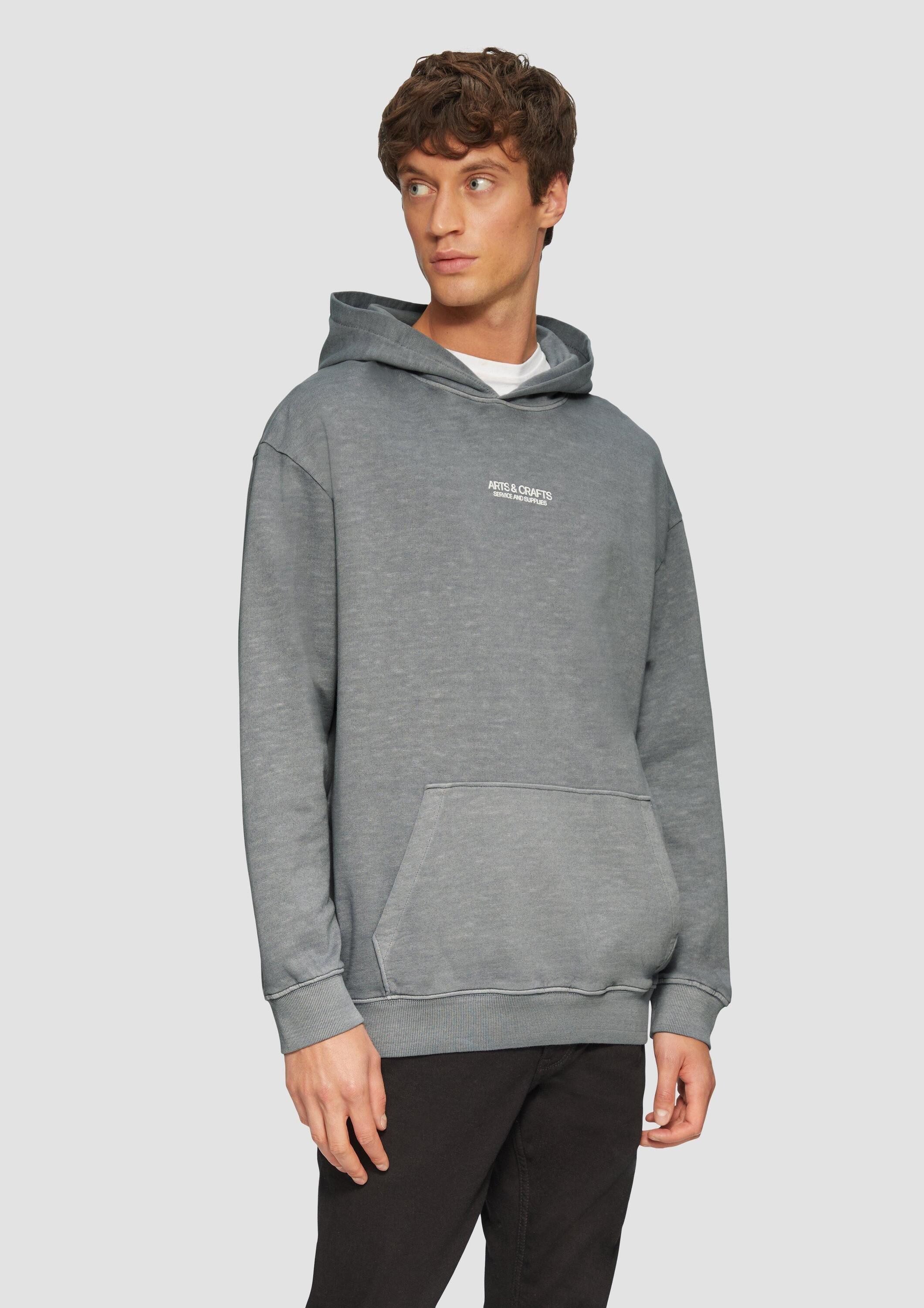s.Oliver Sweatshirt Sweatshirt Hoodie mit Flammgarn-Struktur im Relaxed Fit günstig online kaufen