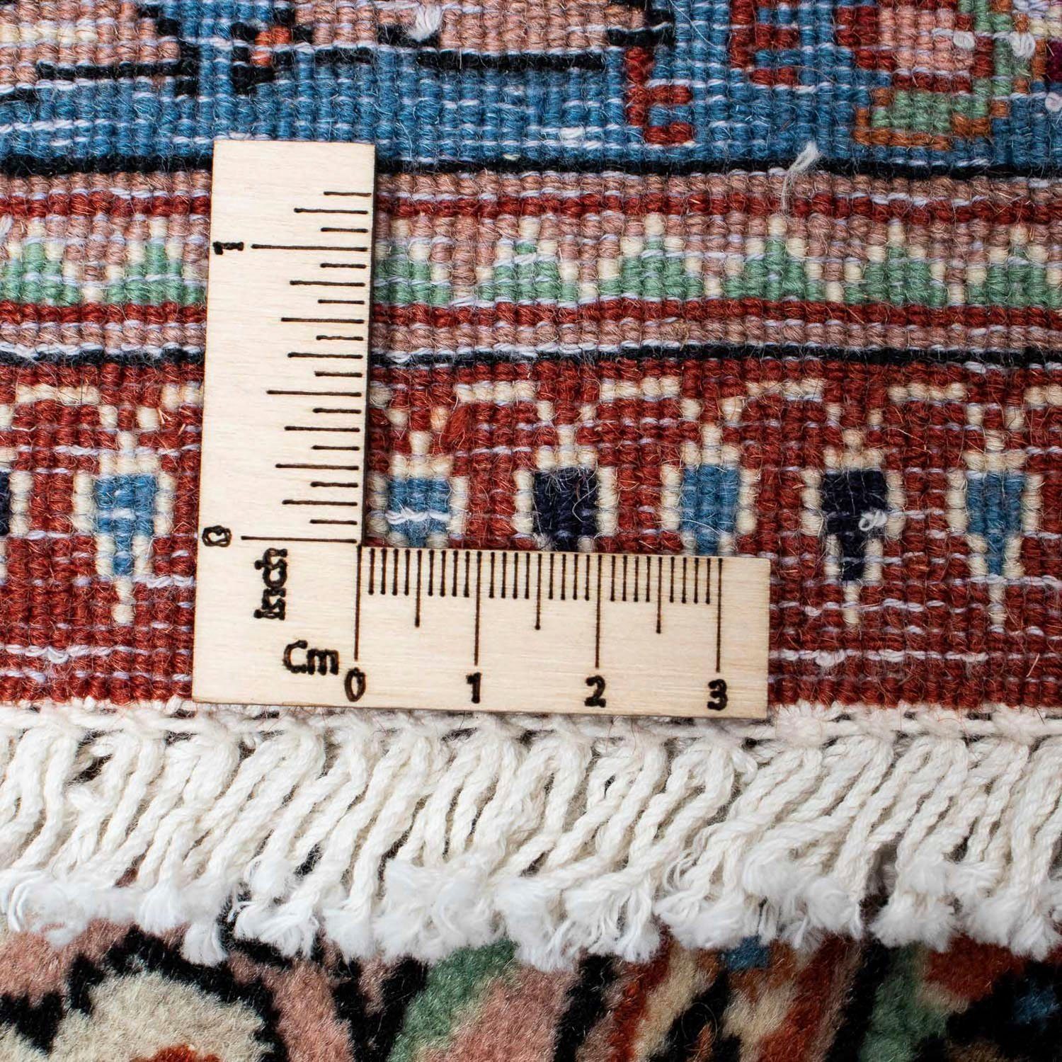 Moud mit Wollteppich 296 x 198 morgenland, Unikat rechteckig, cm, mm, 10 Felder Zertifikat Höhe: