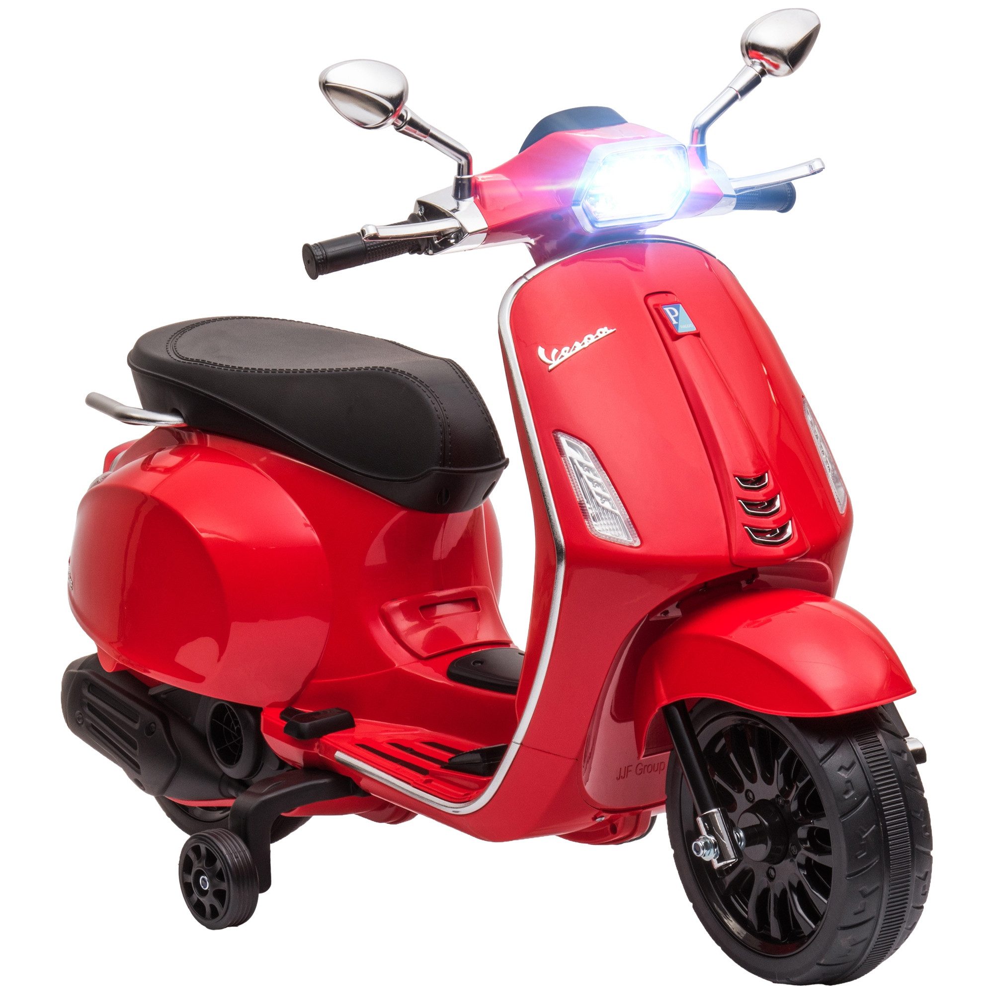 Elektro-Kindermotorrad 6V, mit MP3, USB, LED-Scheinwerfer, Trainingsrädern, 3 km/h