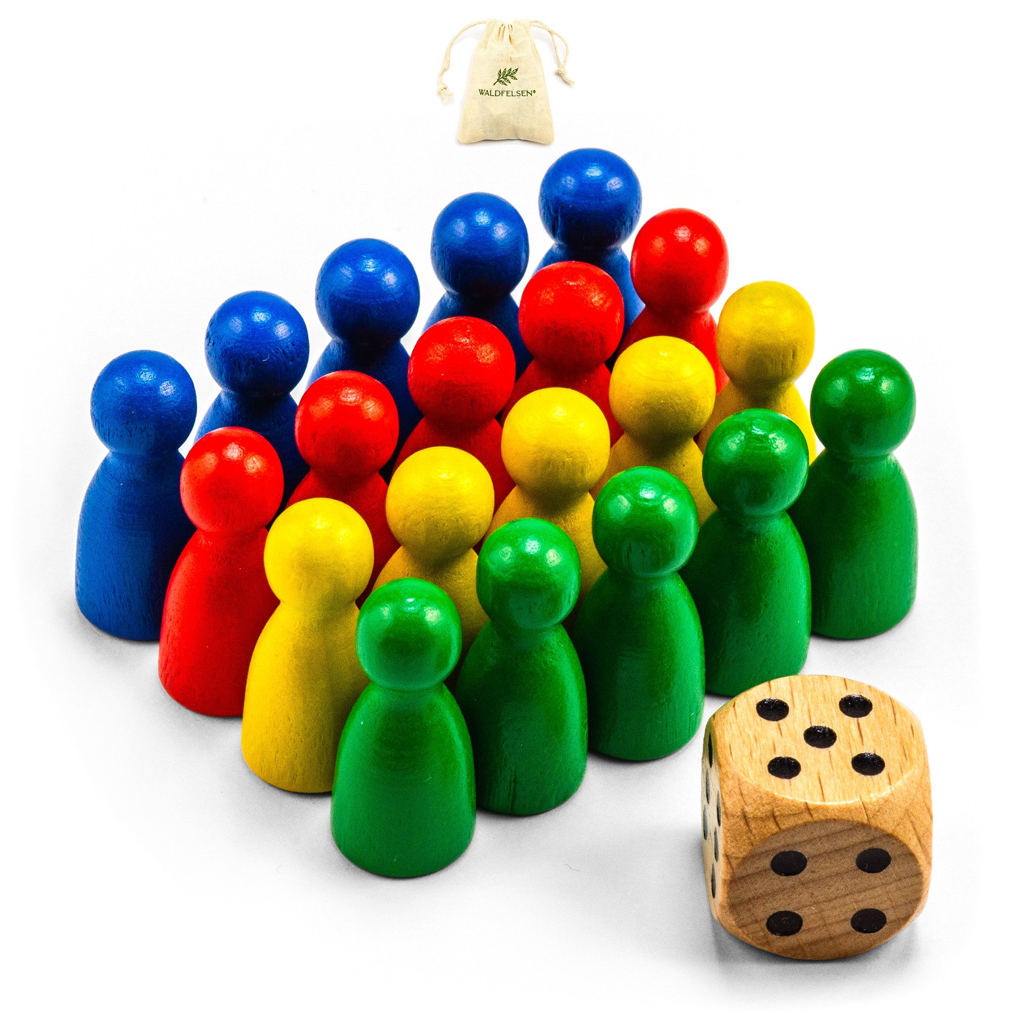 Waldfelsen Spiel – DIY Set Halmakegel mit Würfel Spielfiguren Männchen Figuren, Spielmaterial, Verschiedene Sets