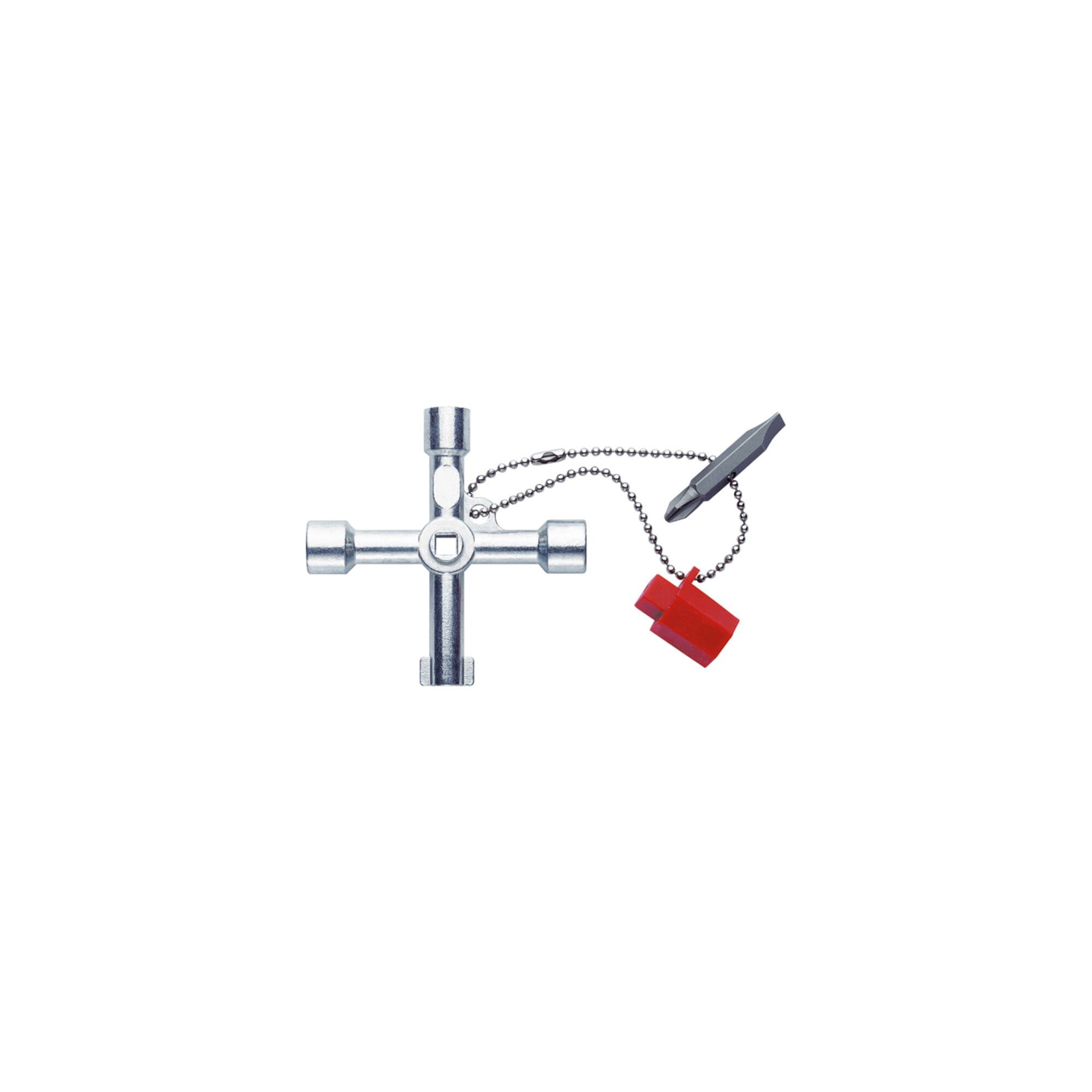 Klauke Schaltschrankschlüssel Klauke Schaltschrankschlüssel mit Kette + Adapter KL 500
