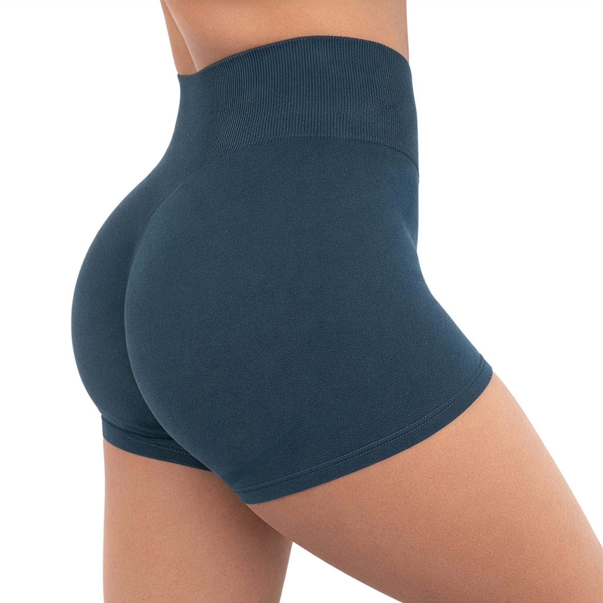 Smilodox Shorts Amaze Ultra, Seamless Blickdichte Radlerhose, Unsichtbarer Scrunch High Waist kurze Hotpants im Shaped Fit Yoga Fitness Laufen Alltag