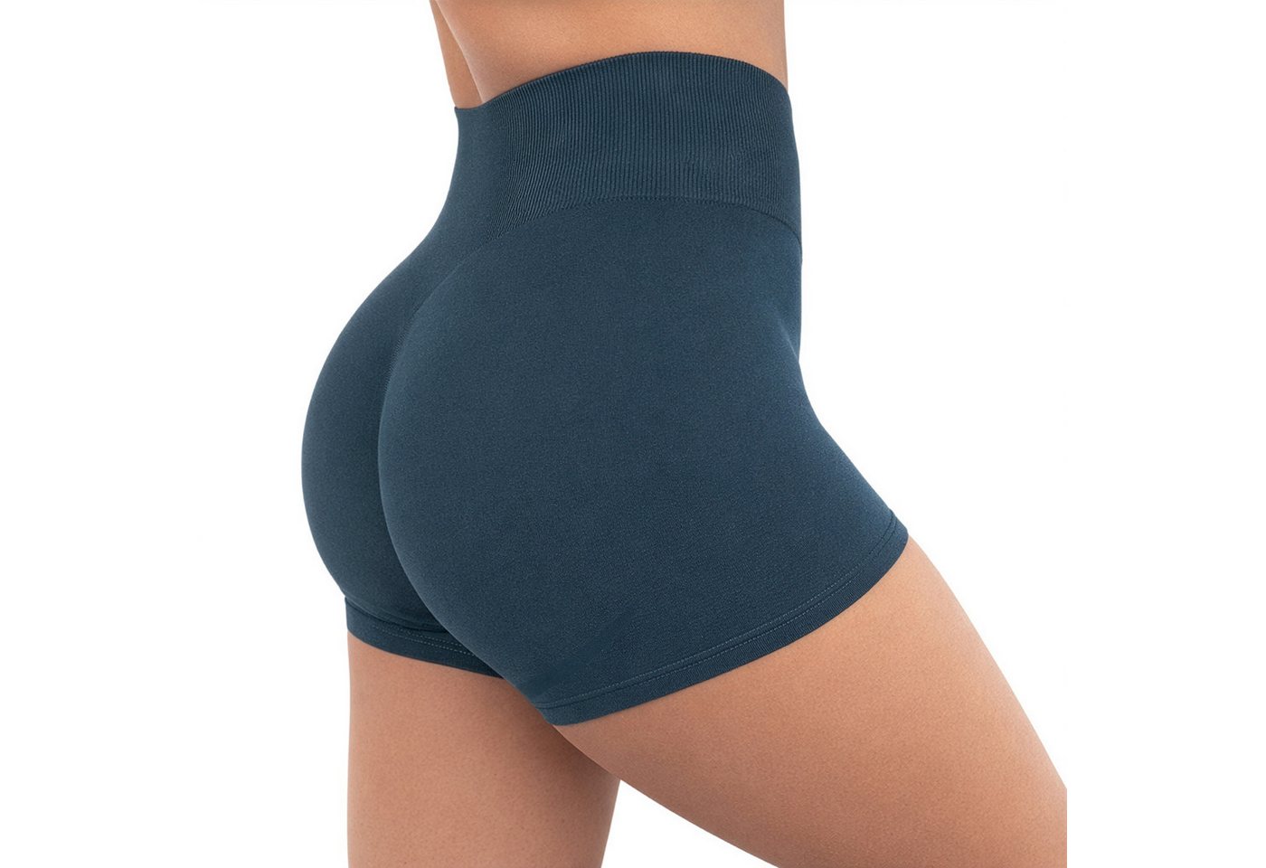 Smilodox Shorts Amaze Ultra, Seamless Blickdichte Radlerhose, Unsichtbarer Scrunch High Waist kurze Hotpants im Shaped Fit Yoga Fitness Laufen Alltag