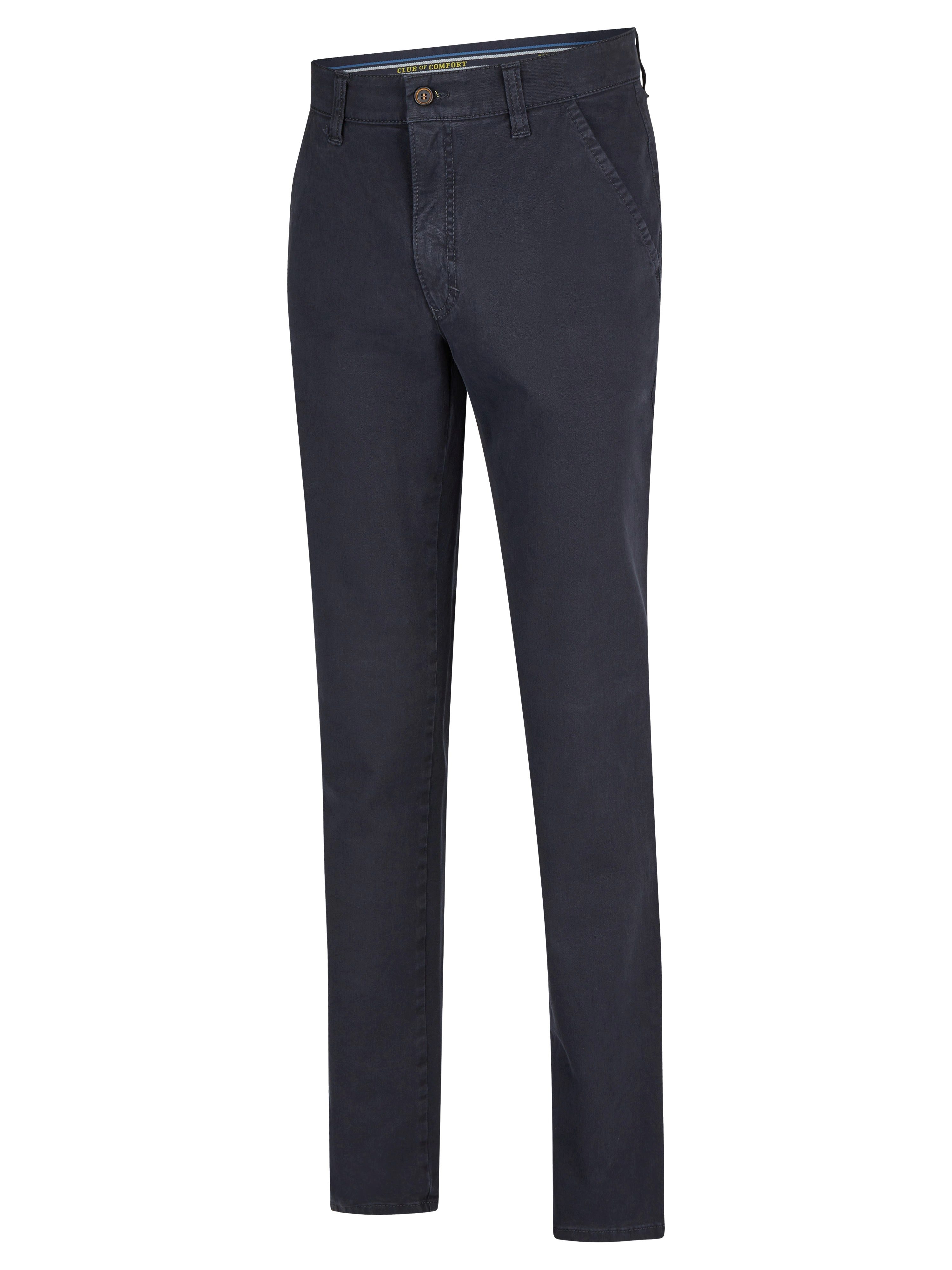 Club of Comfort Chinohose Chino/Flat Front Hose GARVEY 8070 - marine - Herrenhose - 54 ["True Colour steht für hohe Farbbrillanz und dauerhafte