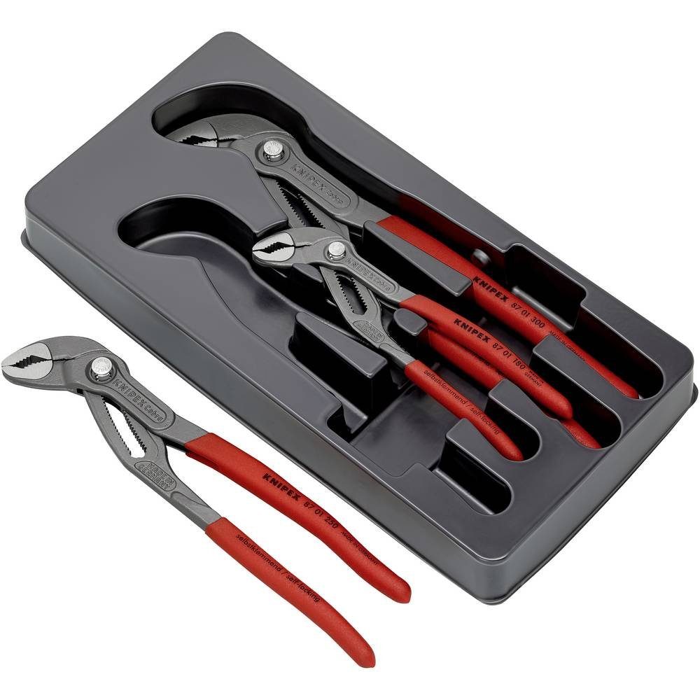 Knipex Zangenset ®-Paket 00 20 09 V02, Einstellung per Knopfdruck, Selbstklemmeffekt, Feinverstellung – Bild 2 von 2