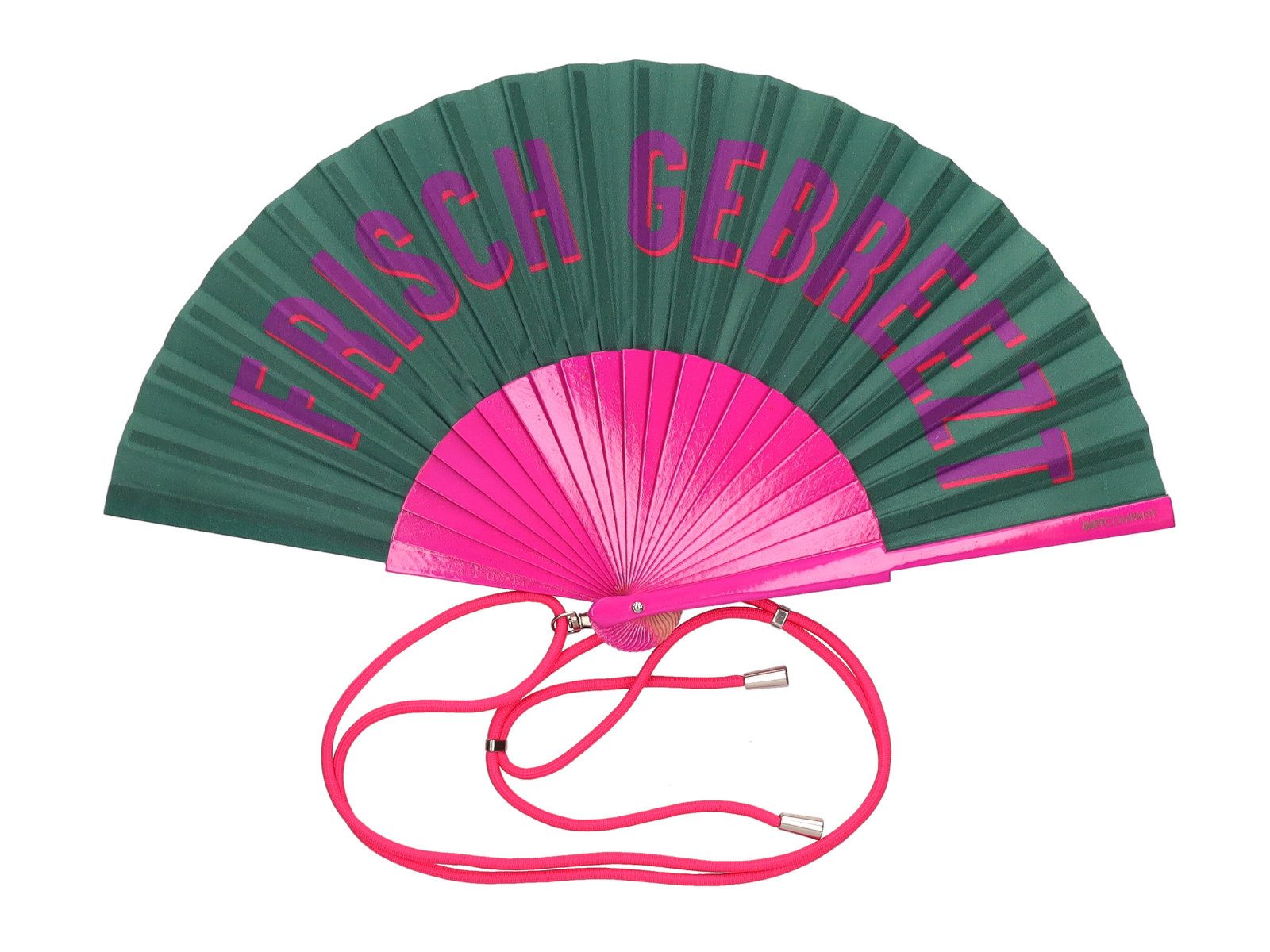 Giftcompany Dekoobjekt Fififan Fächer Frisch Gebreezt grün/pink 23cm