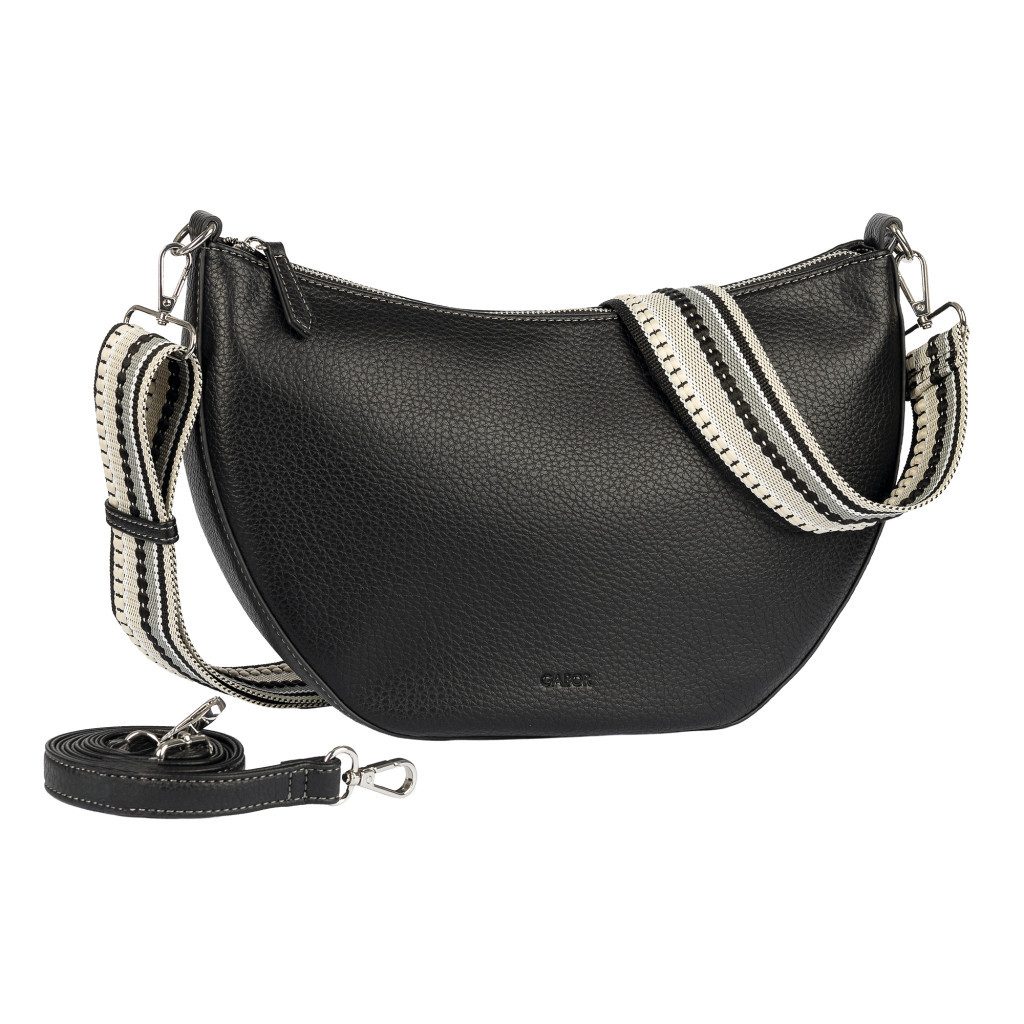 Gabor Umhängetasche Linda Summer (Set, 2-tlg., 2 Schultergurte: 1 Gewebeband, 1 aus hochwertigem Kunstleder), Schultertasche mit dezentem Logo und extrabreitem Schultergurt