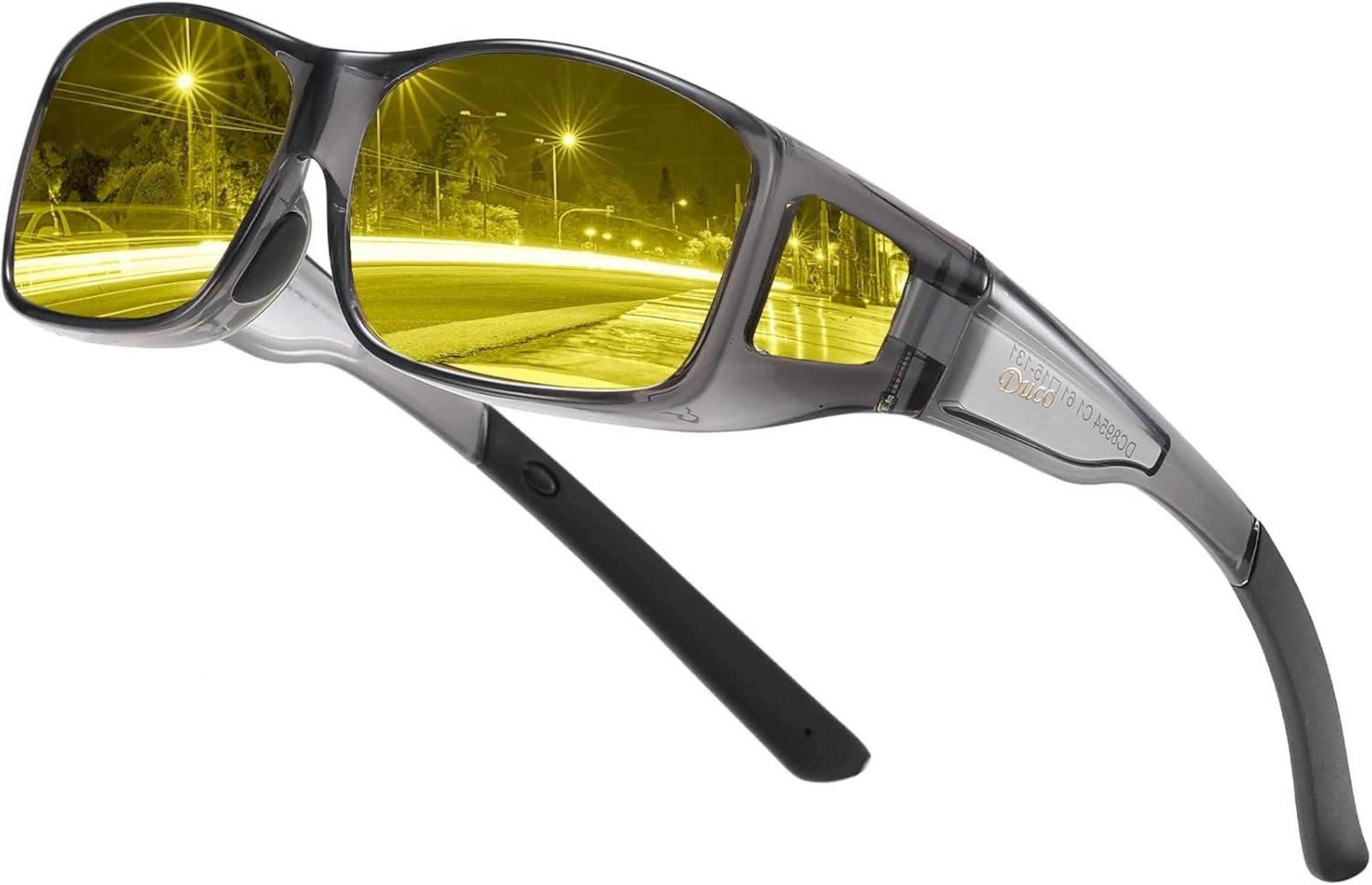 Sonnenbrille Polarisierte Nachtfahrtbrille Überbrille für Brillenträger 8953Y