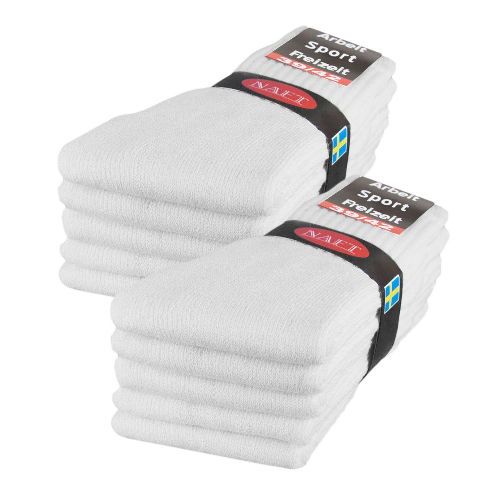 Tennissocken 10, 20, 30 Paar Sportsocken Arbeitssocken Herren & Damen