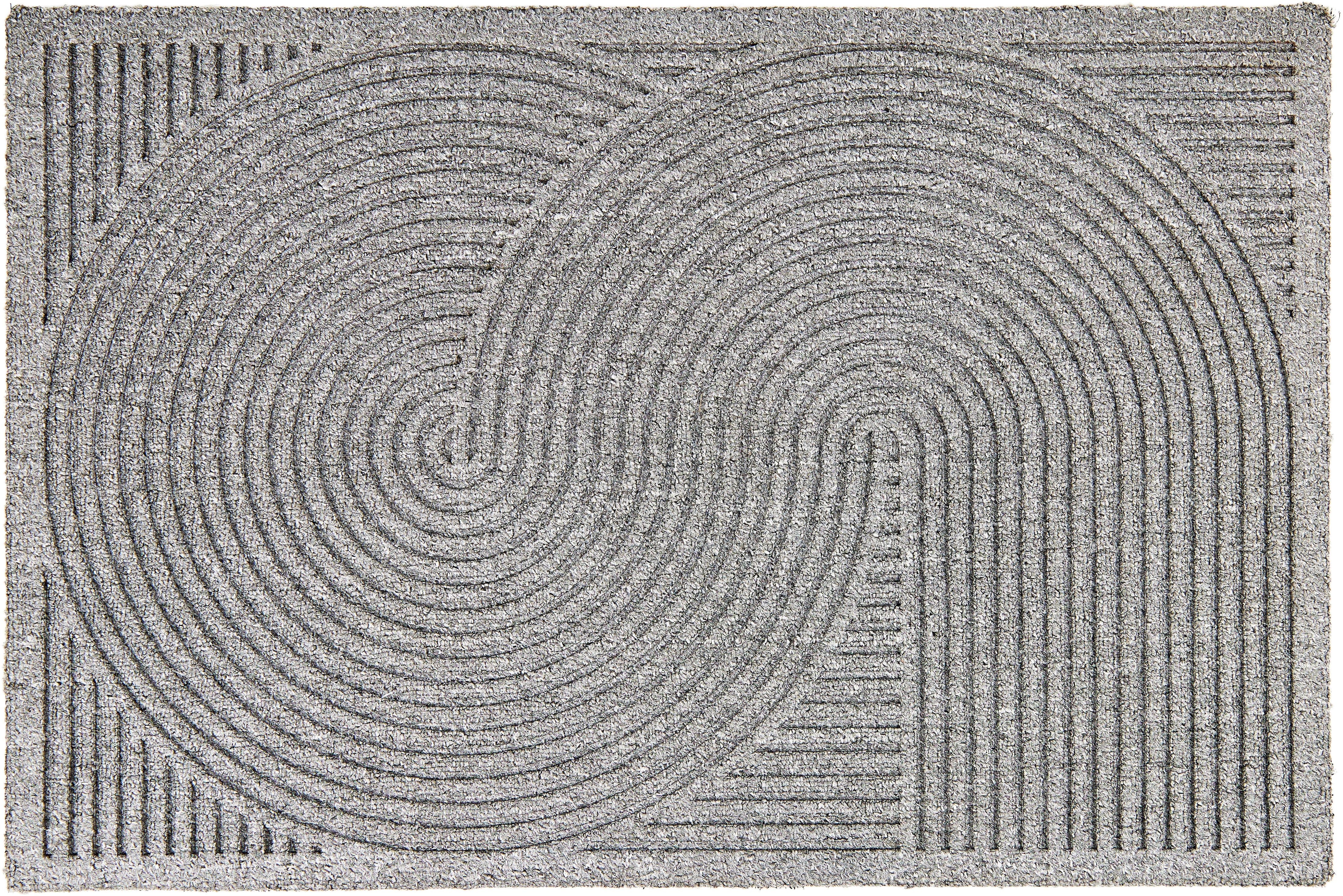 Outdoor Türvorleger Graphic Deluxe 60x90 cm silber günstig online kaufen